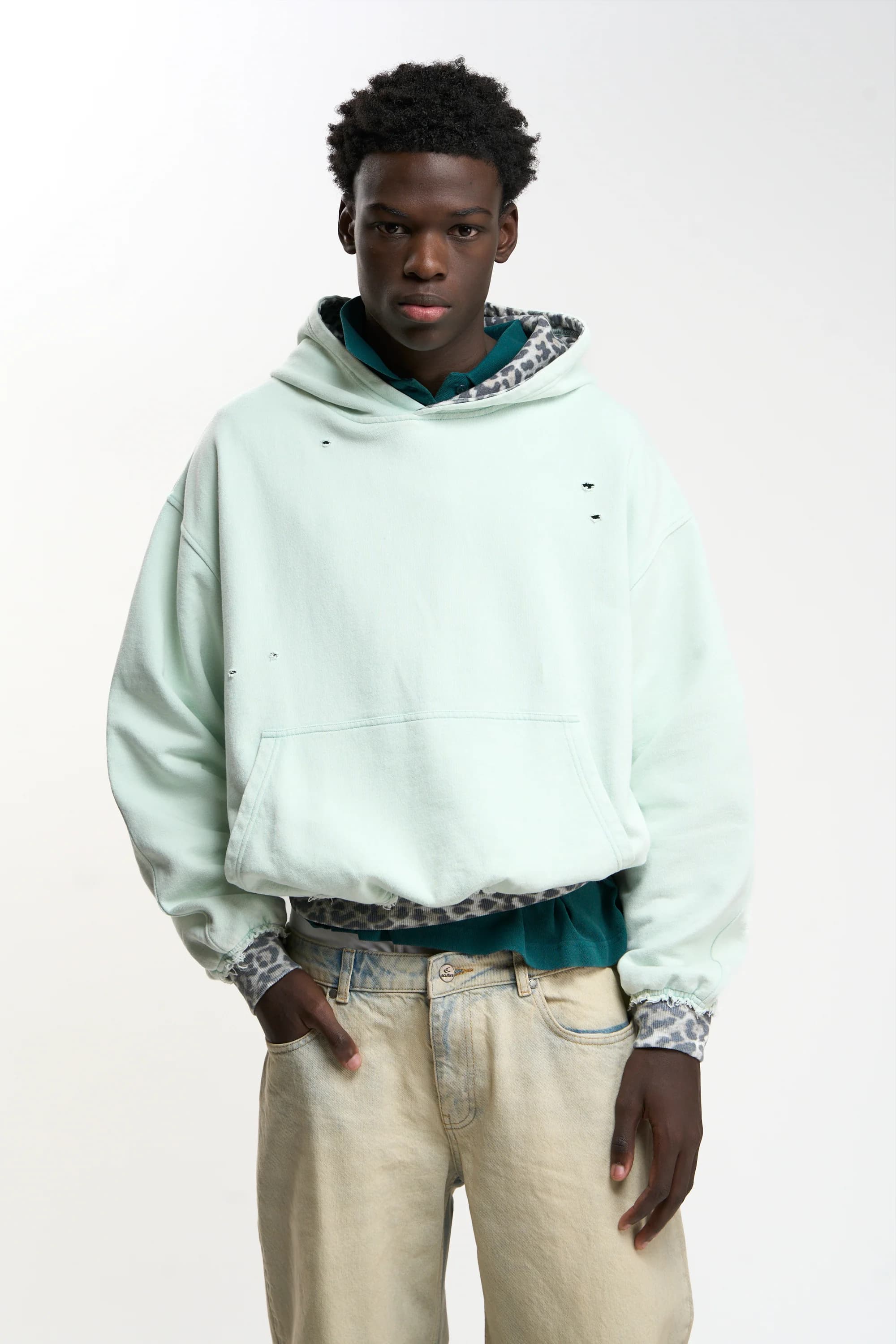 Leo Light Blue Hoodie by Scuffers
