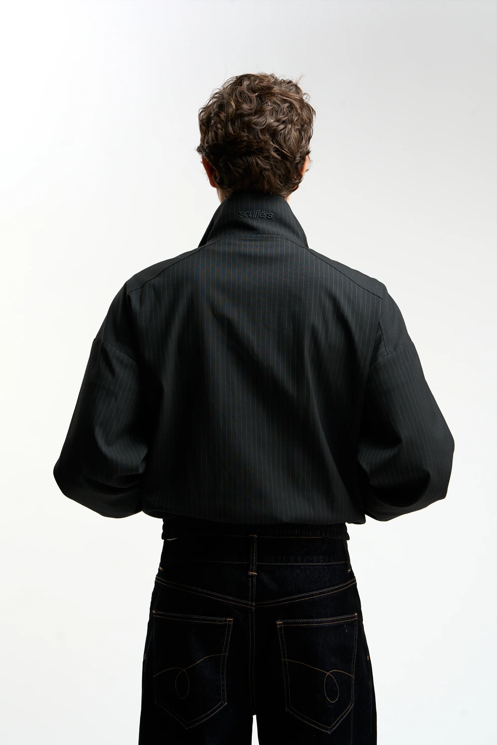 Nautica Black Pinstripe Jacket 3