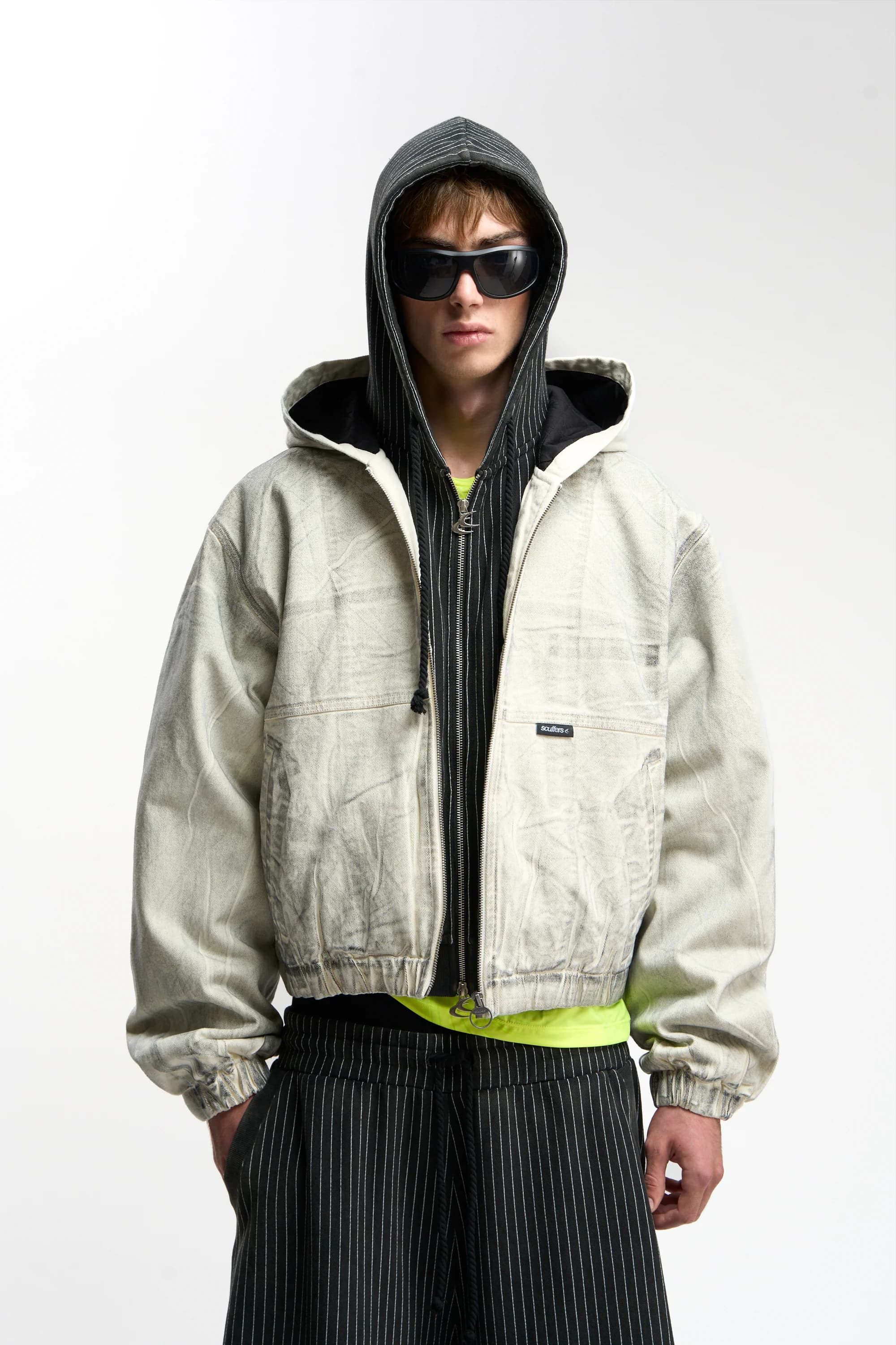 Waxed Ecru Work Jacket by Scuffers