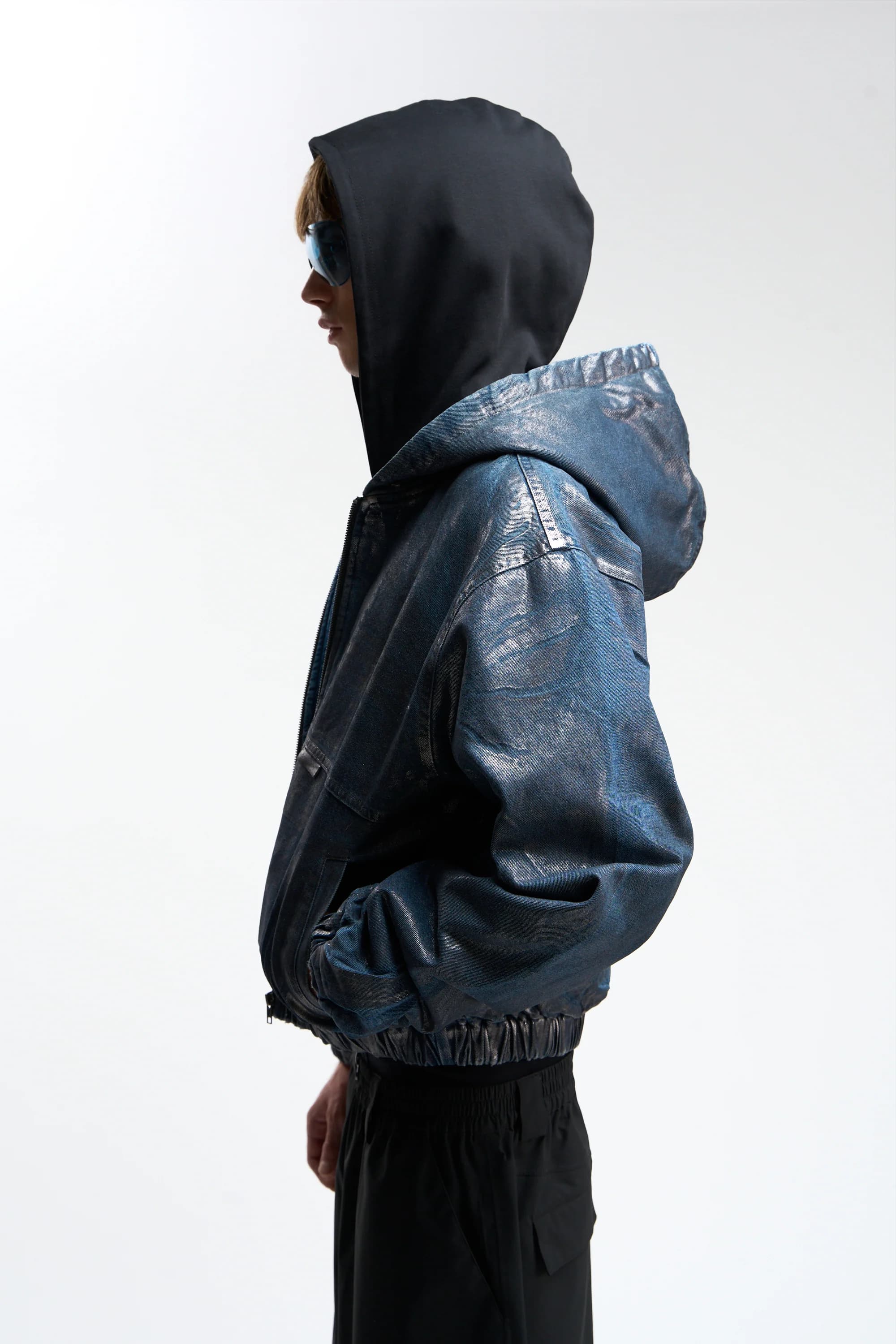 Waxed Dark Denim Work Jacket by Scuffers