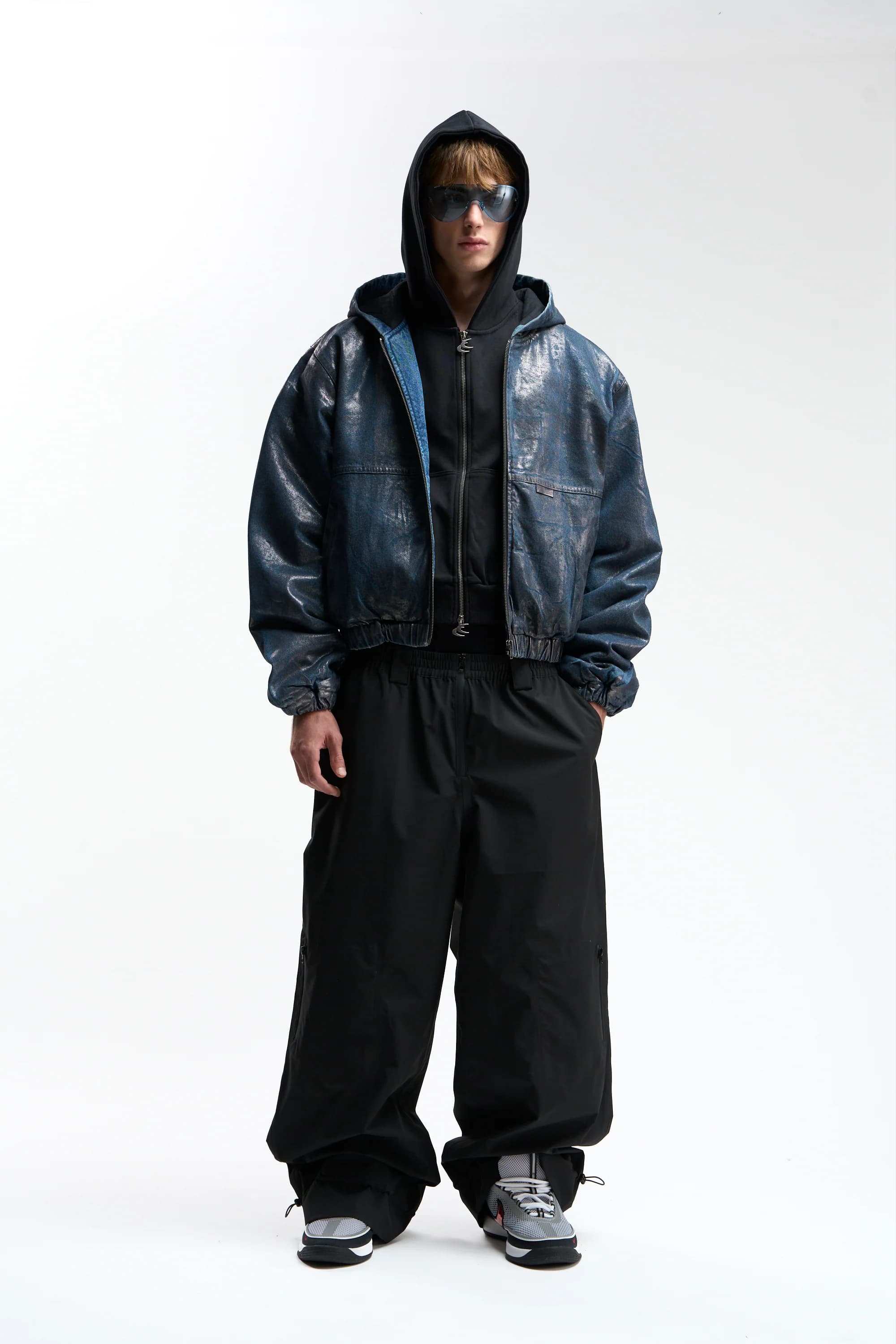 Waxed Dark Denim Work Jacket by Scuffers
