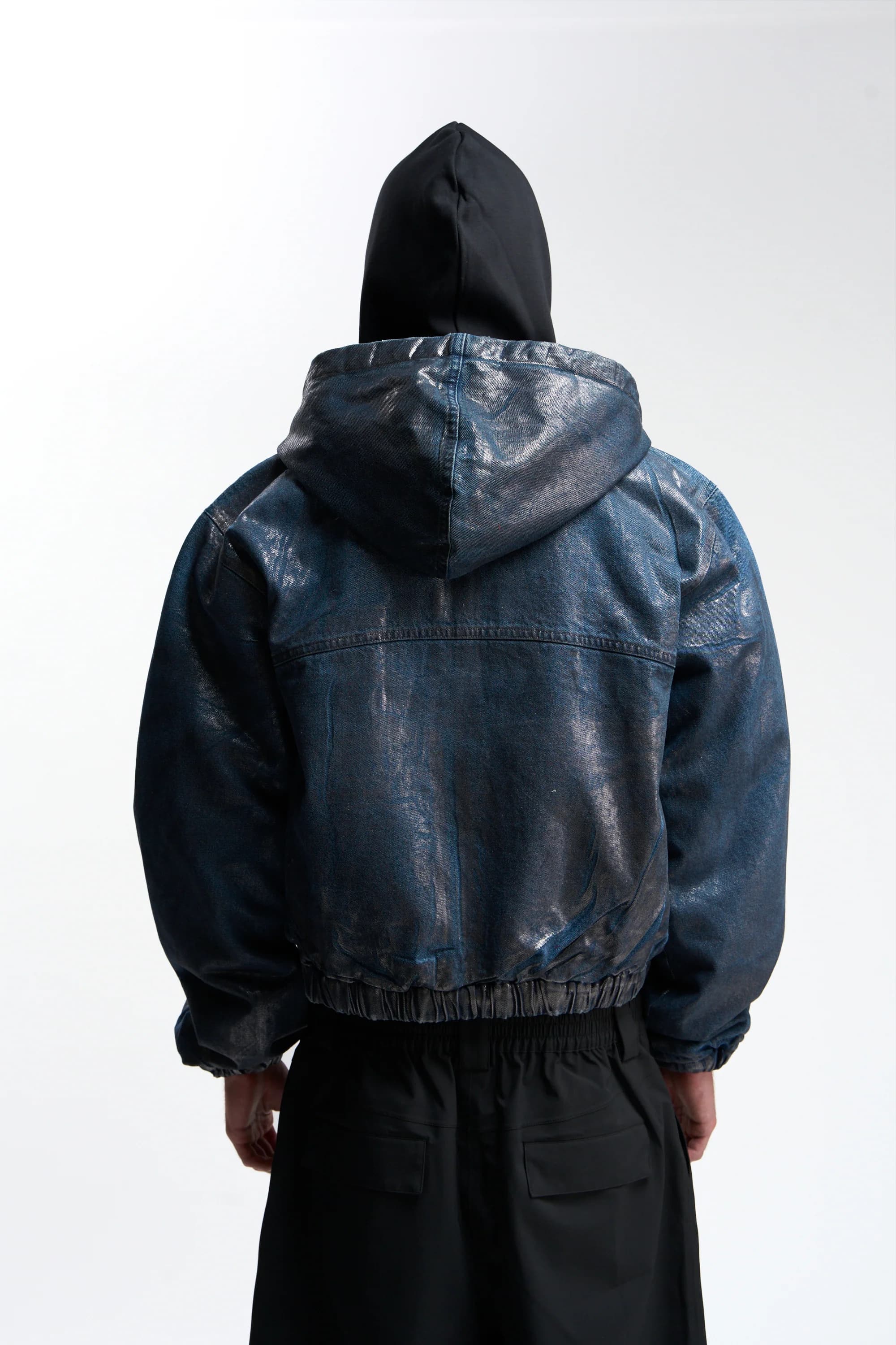 Waxed Dark Denim Work Jacket by Scuffers