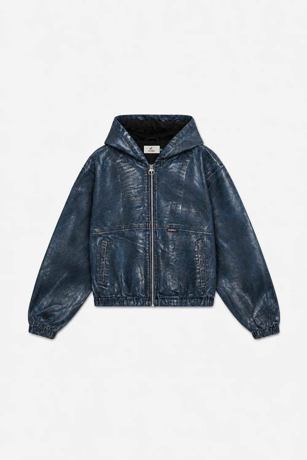 Waxed Dark Denim Work Jacket by Scuffers