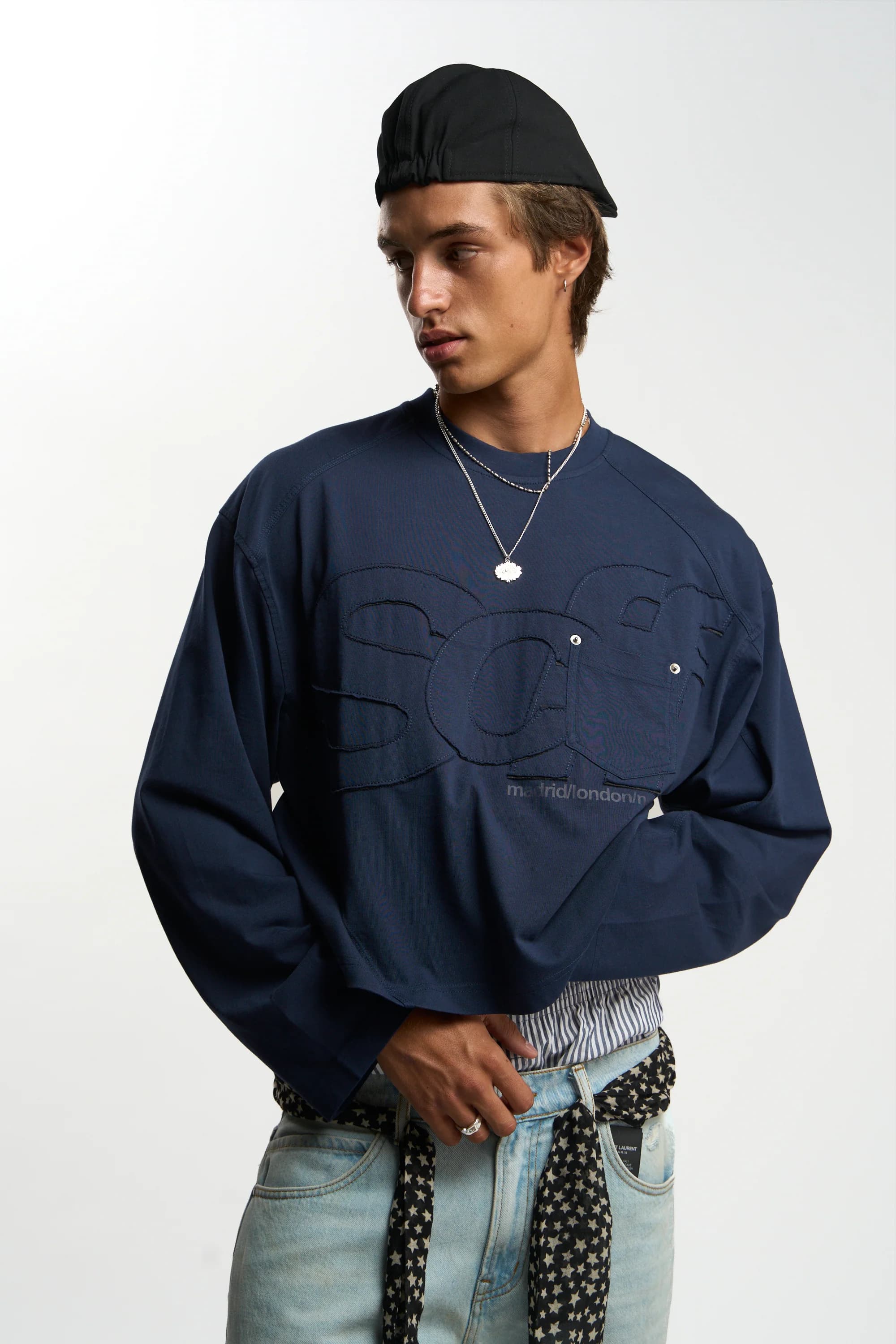 Original Navy Longsleeve by Scuffers