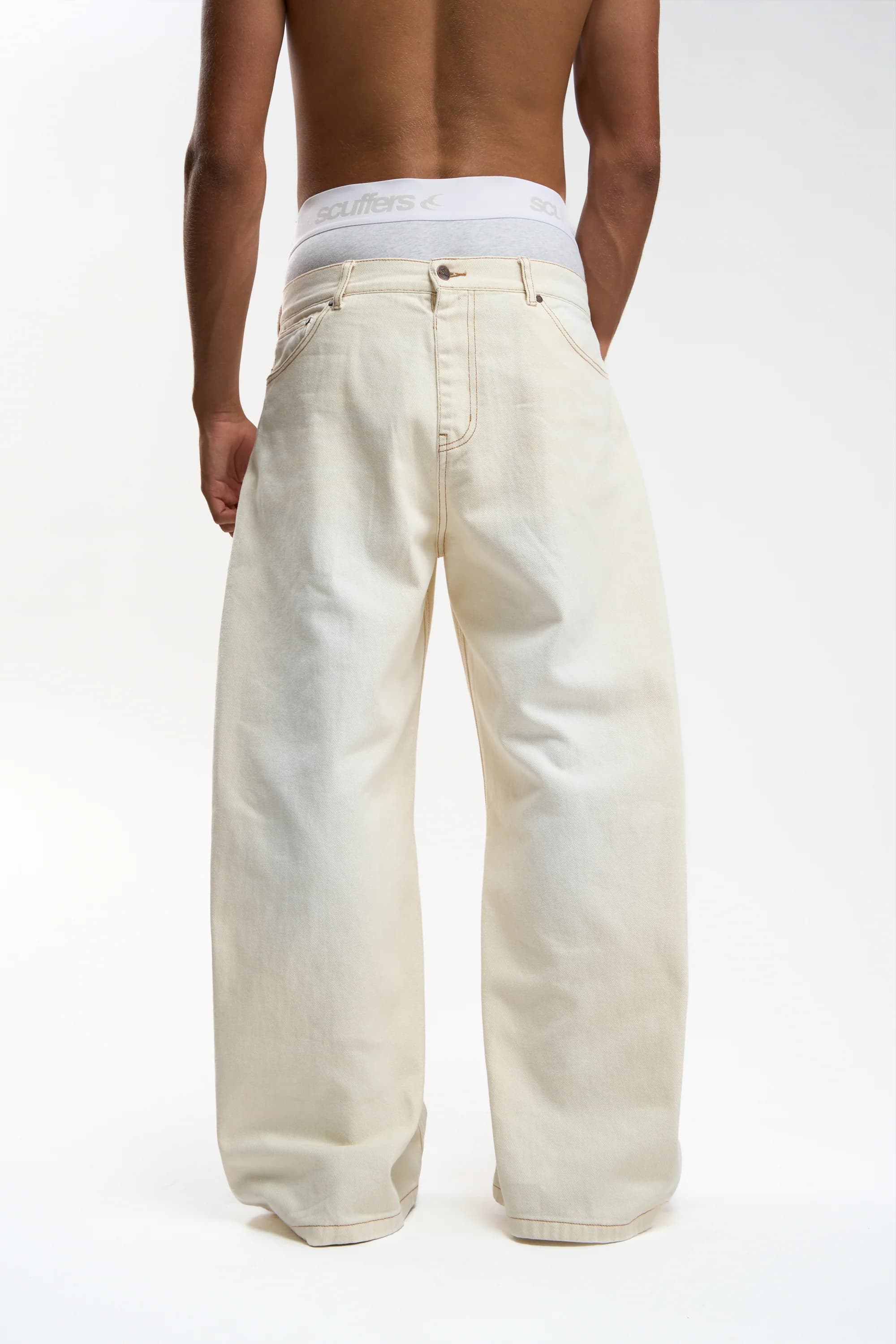 Check Ecru Pants 3