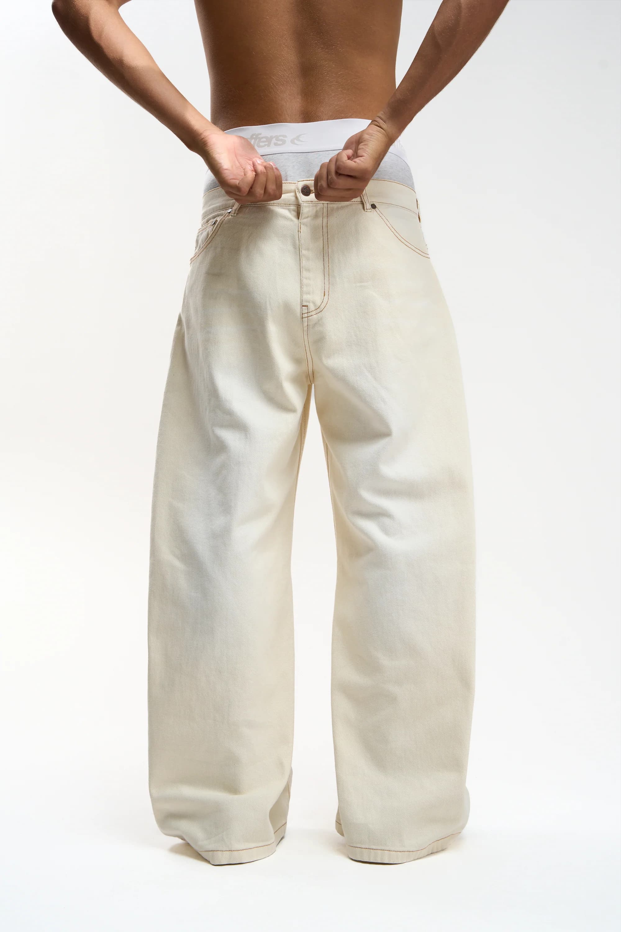 Check Ecru Pants 5