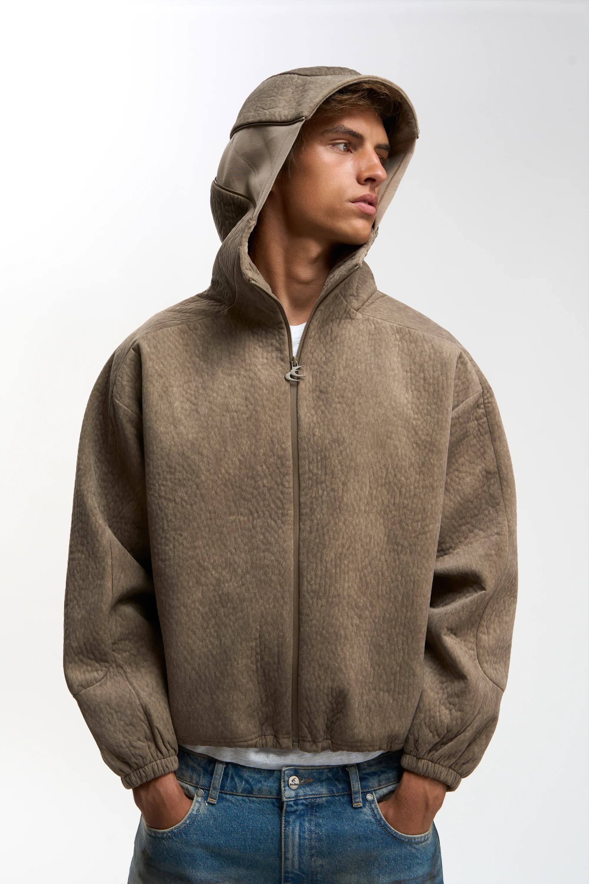 Tech Brown Fur Zip 4