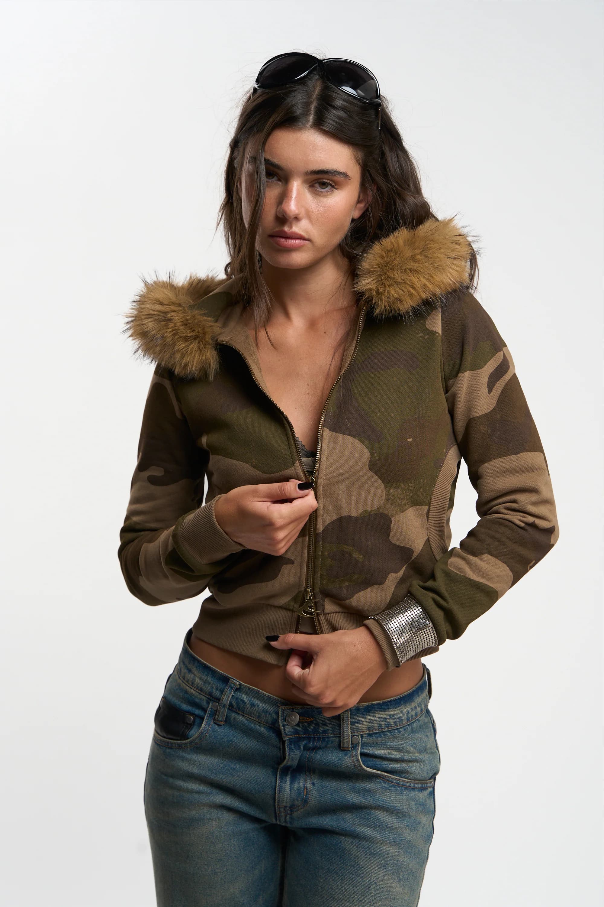 Furby Camo Zipper by Scuffers
