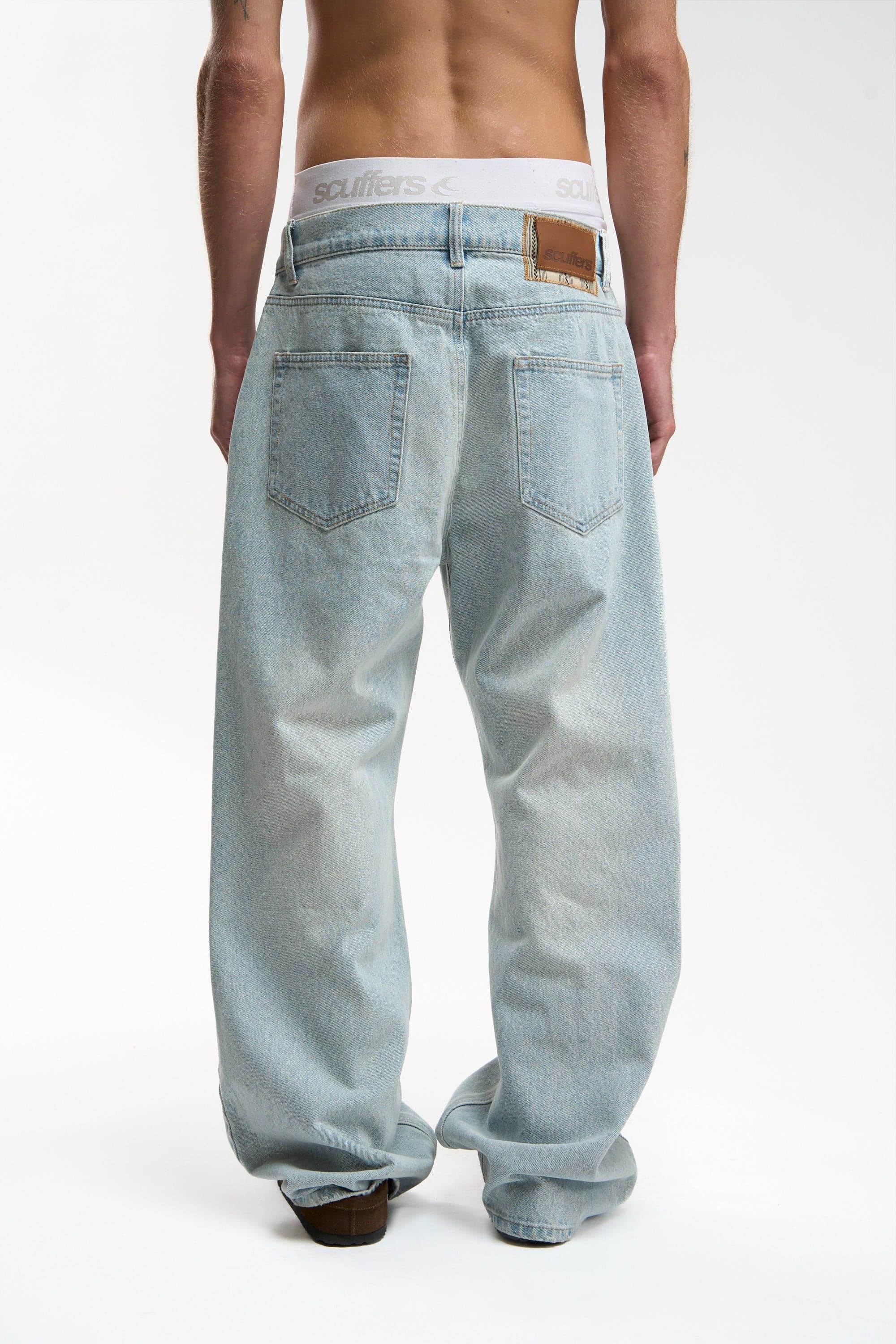 Shanghai Light Blue Pants by Scuffers