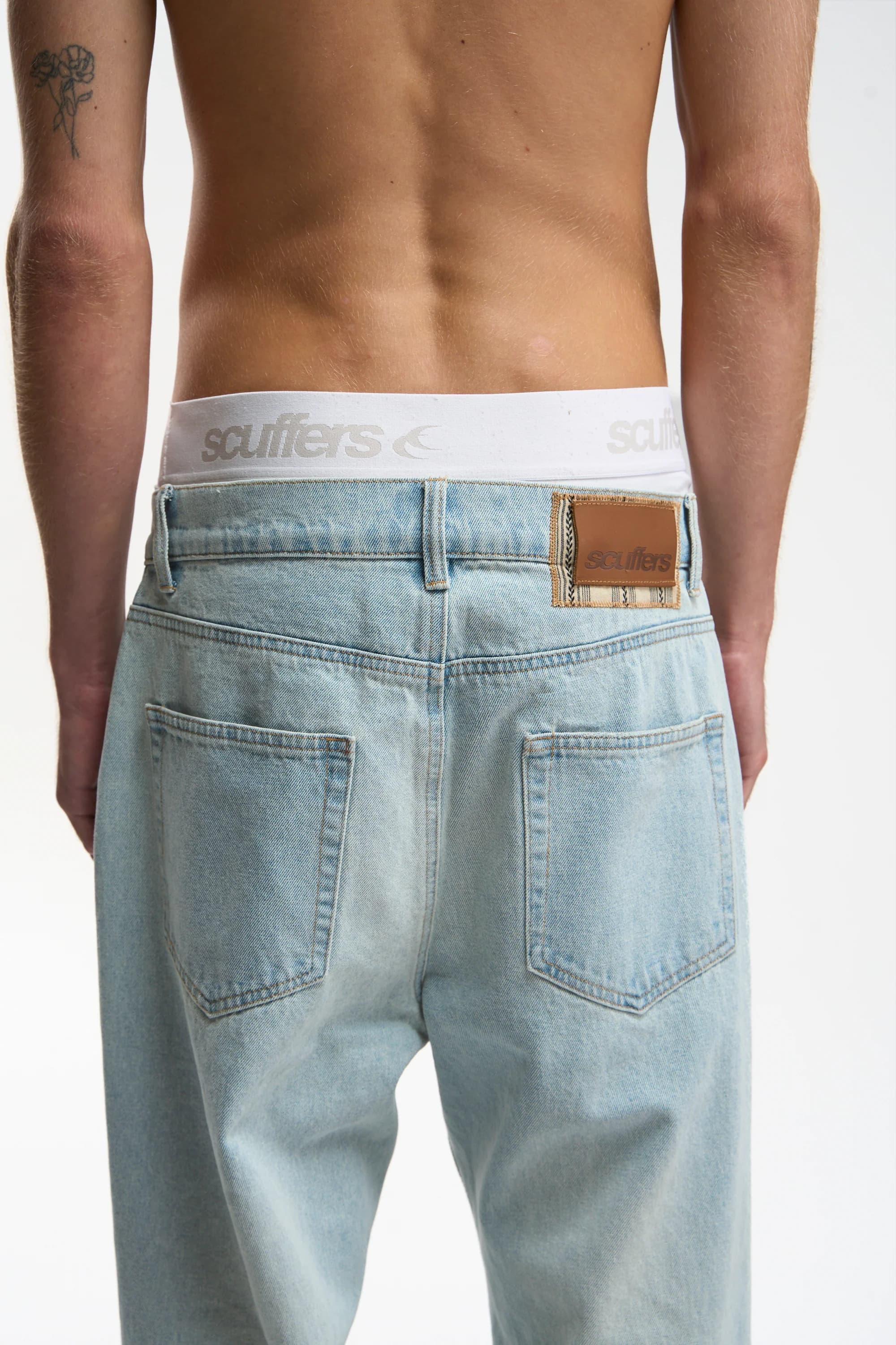Shanghai Light Blue Pants by Scuffers