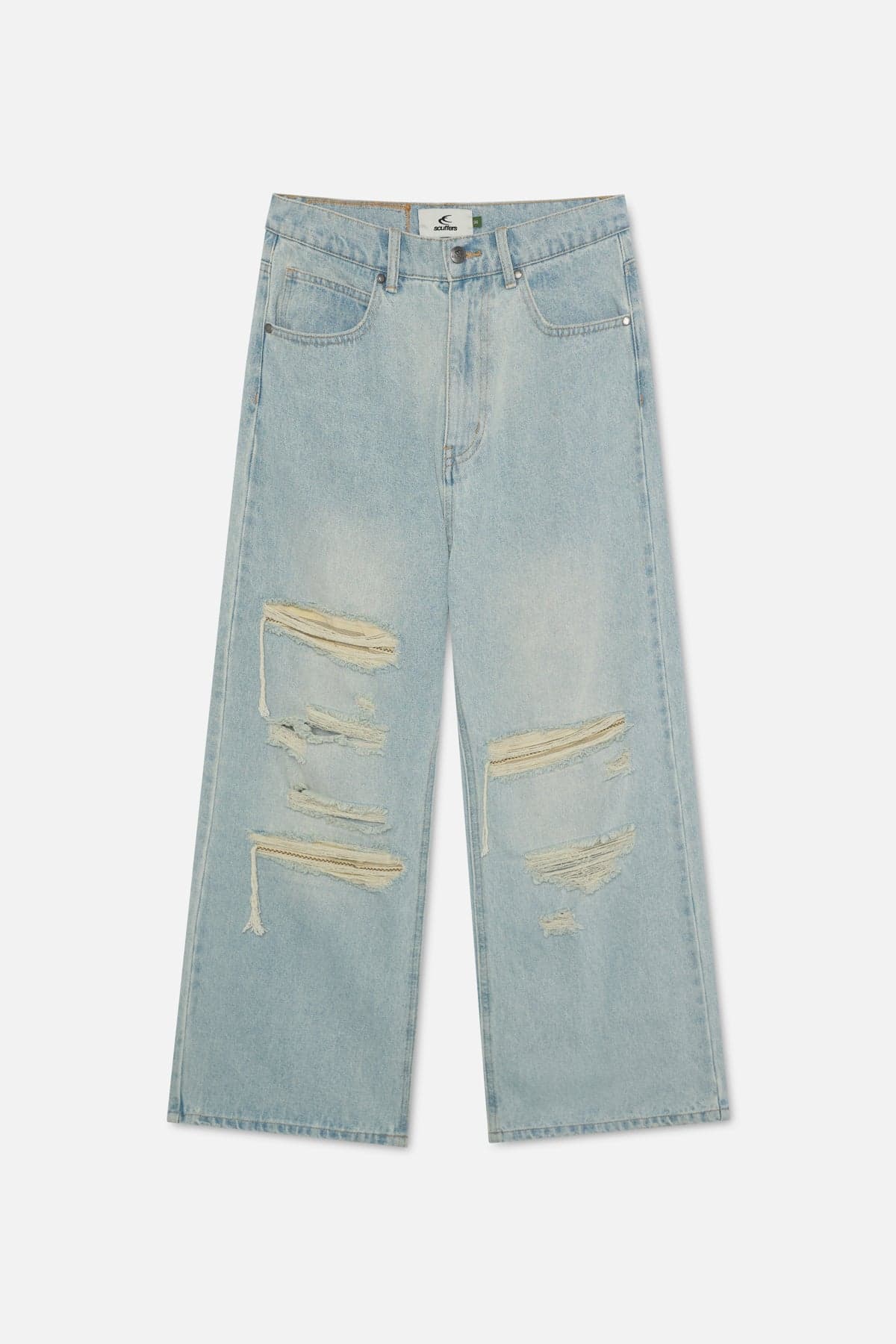 Shanghai Light Blue Pants by Scuffers