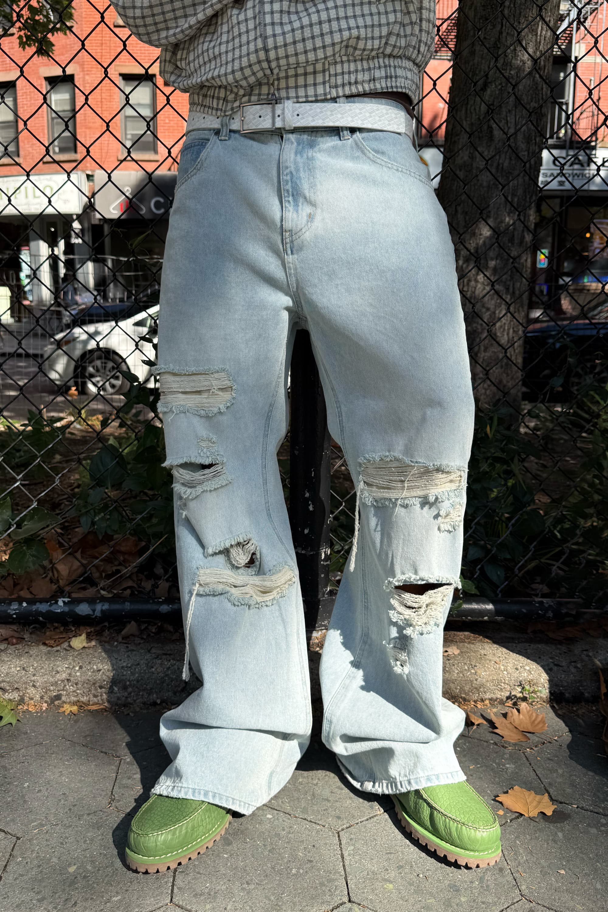 Shanghai Light Blue Pants by Scuffers