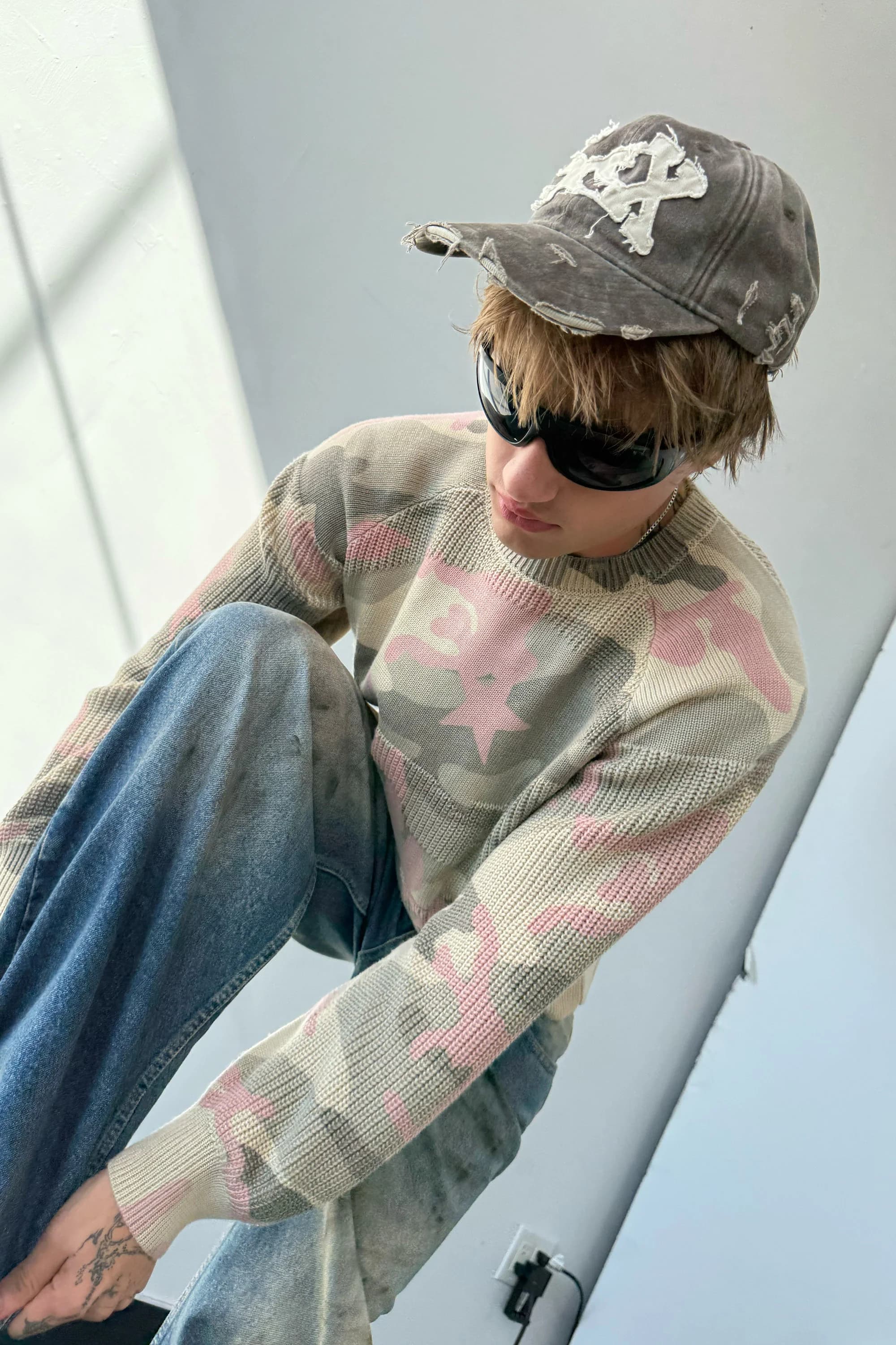 Climax Pink Camo Knit by Scuffers