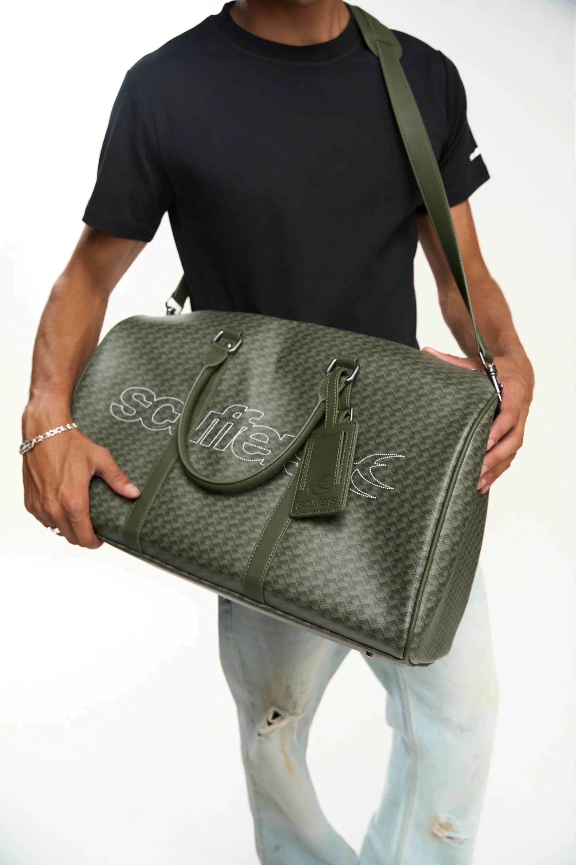 Monogram Dark Green Duffle Bag 4