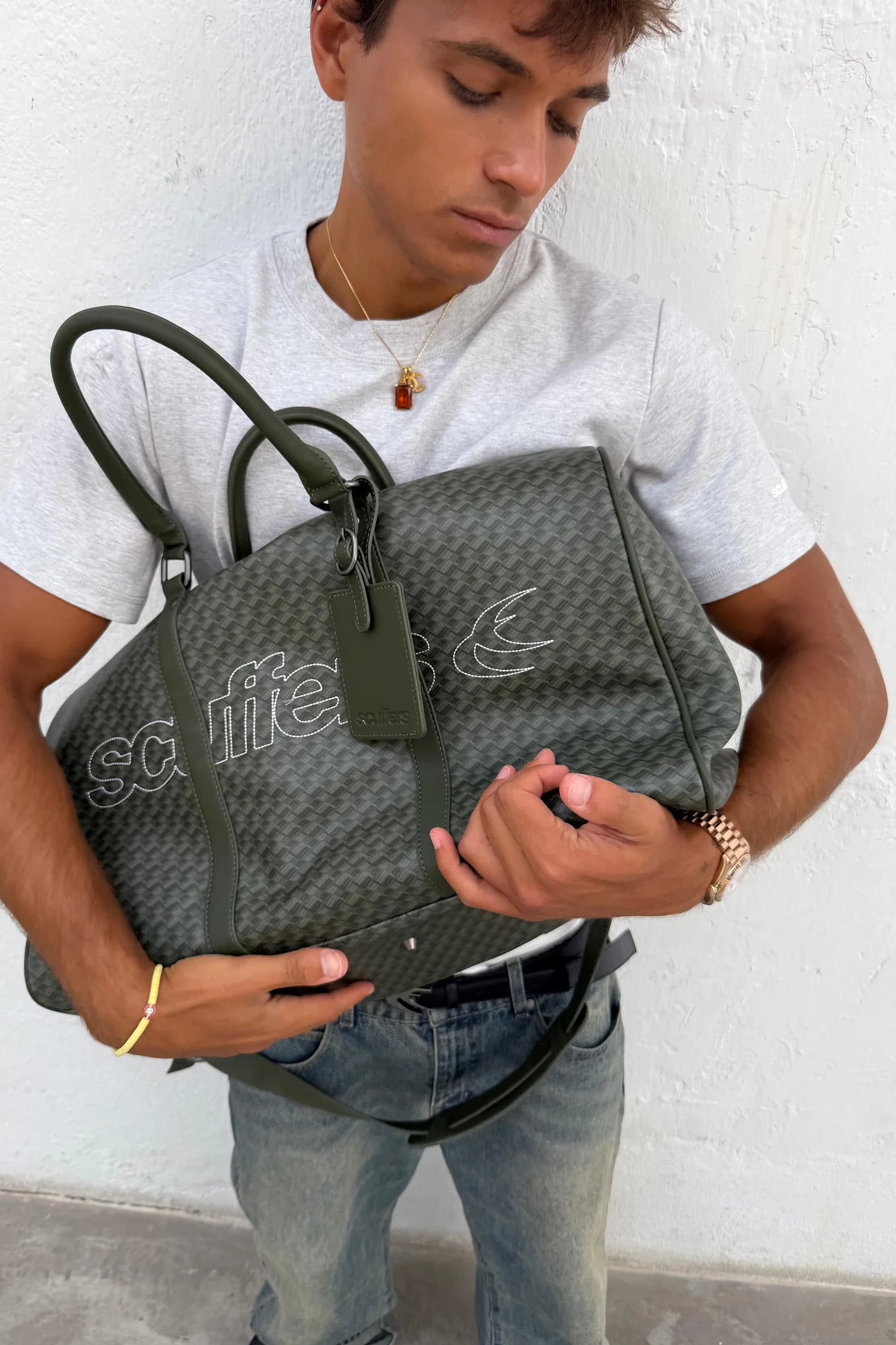 Monogram Dark Green Duffle Bag 6