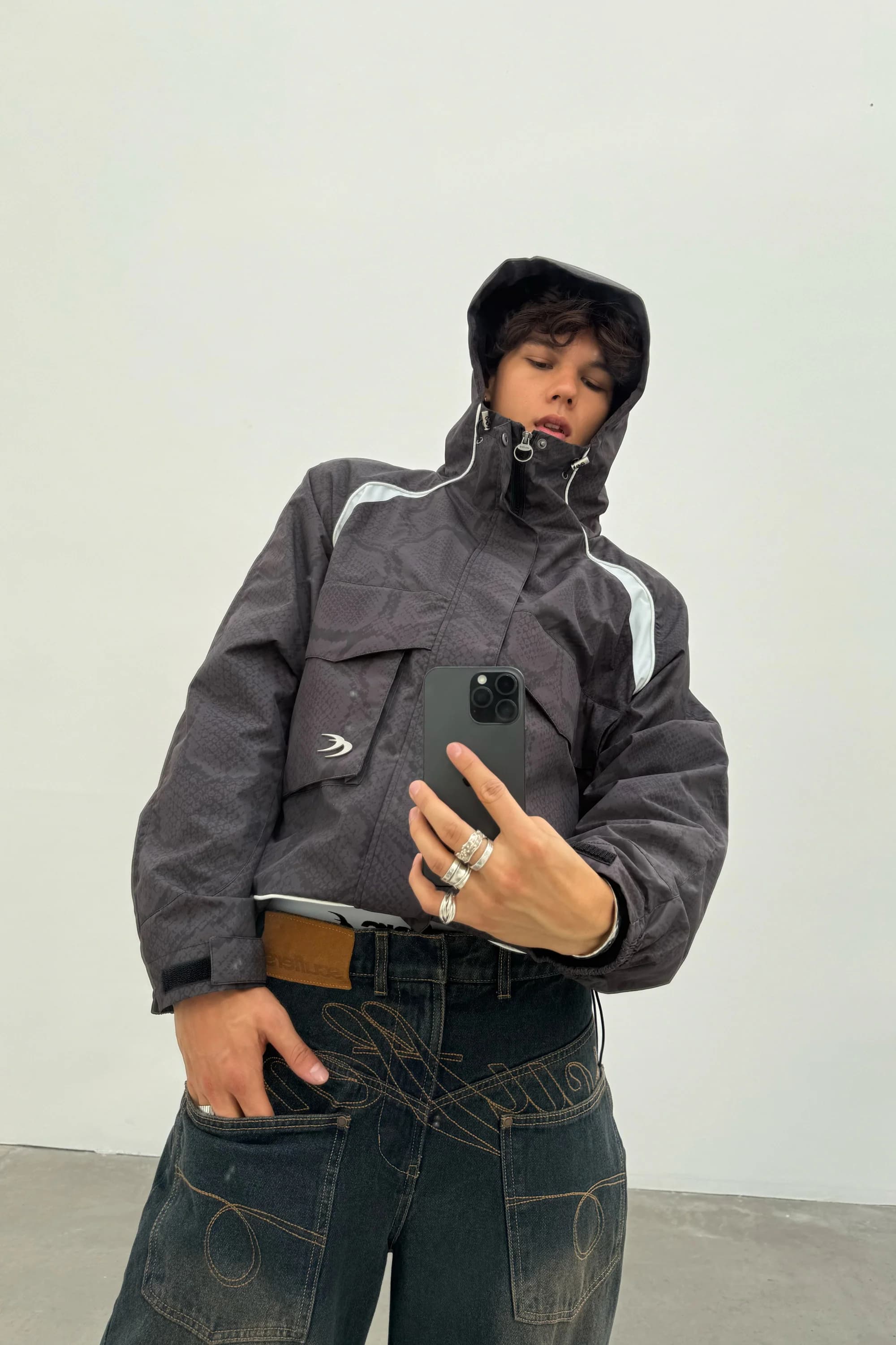 Taxidermy Black Windbreaker 6