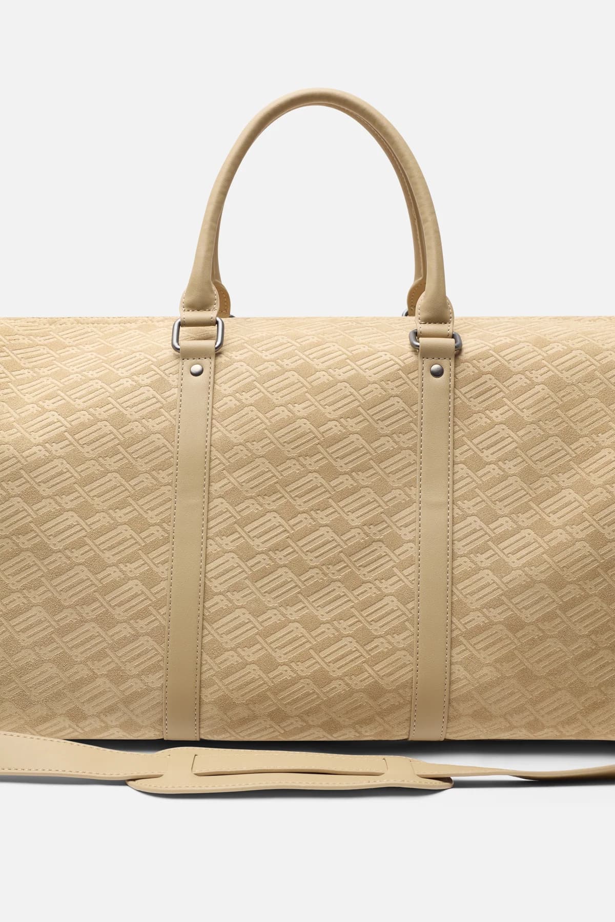 Monogram Ecru Suede Duffle Bag 7