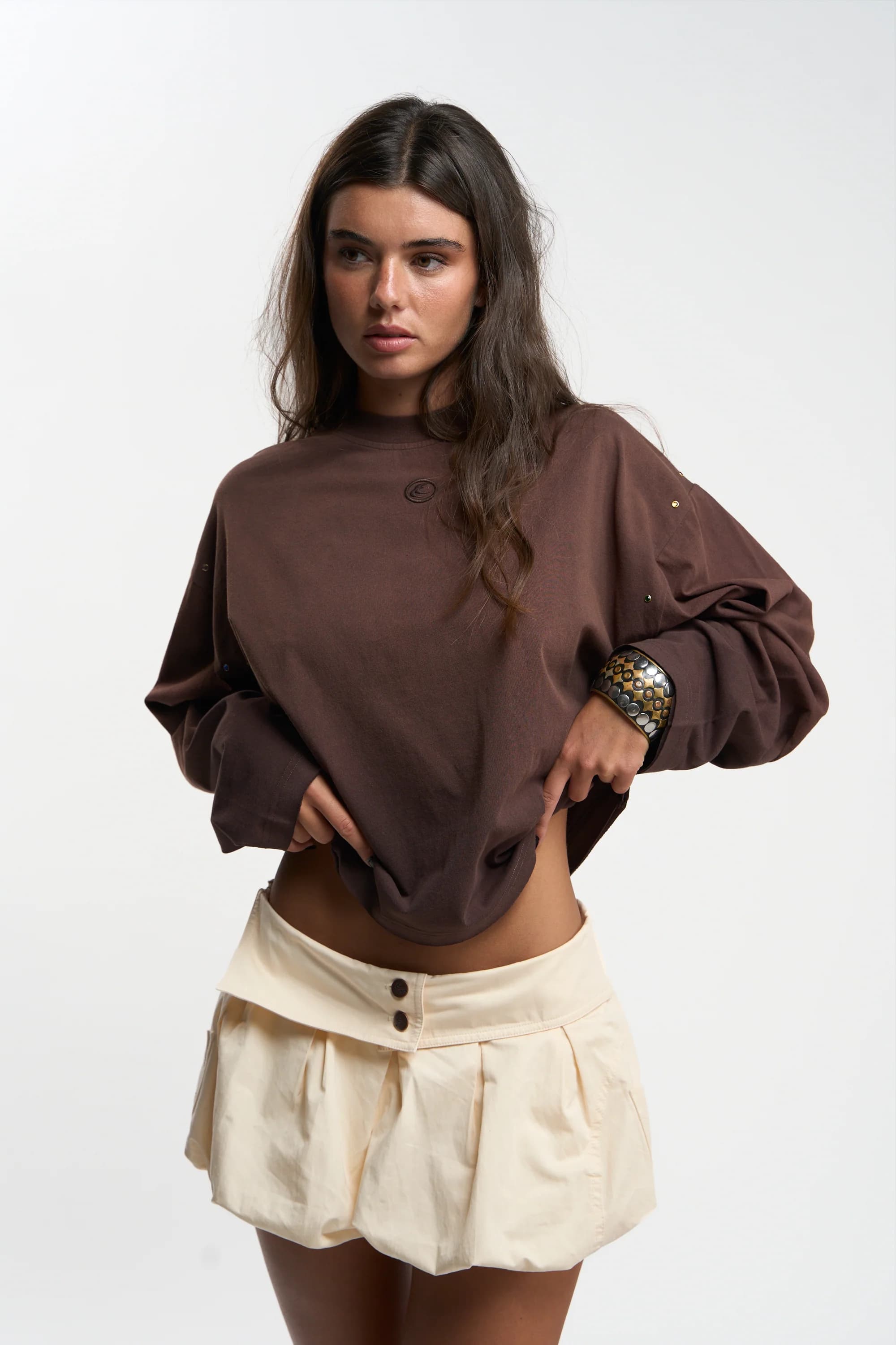 Strass Brown Longsleeve by Scuffers