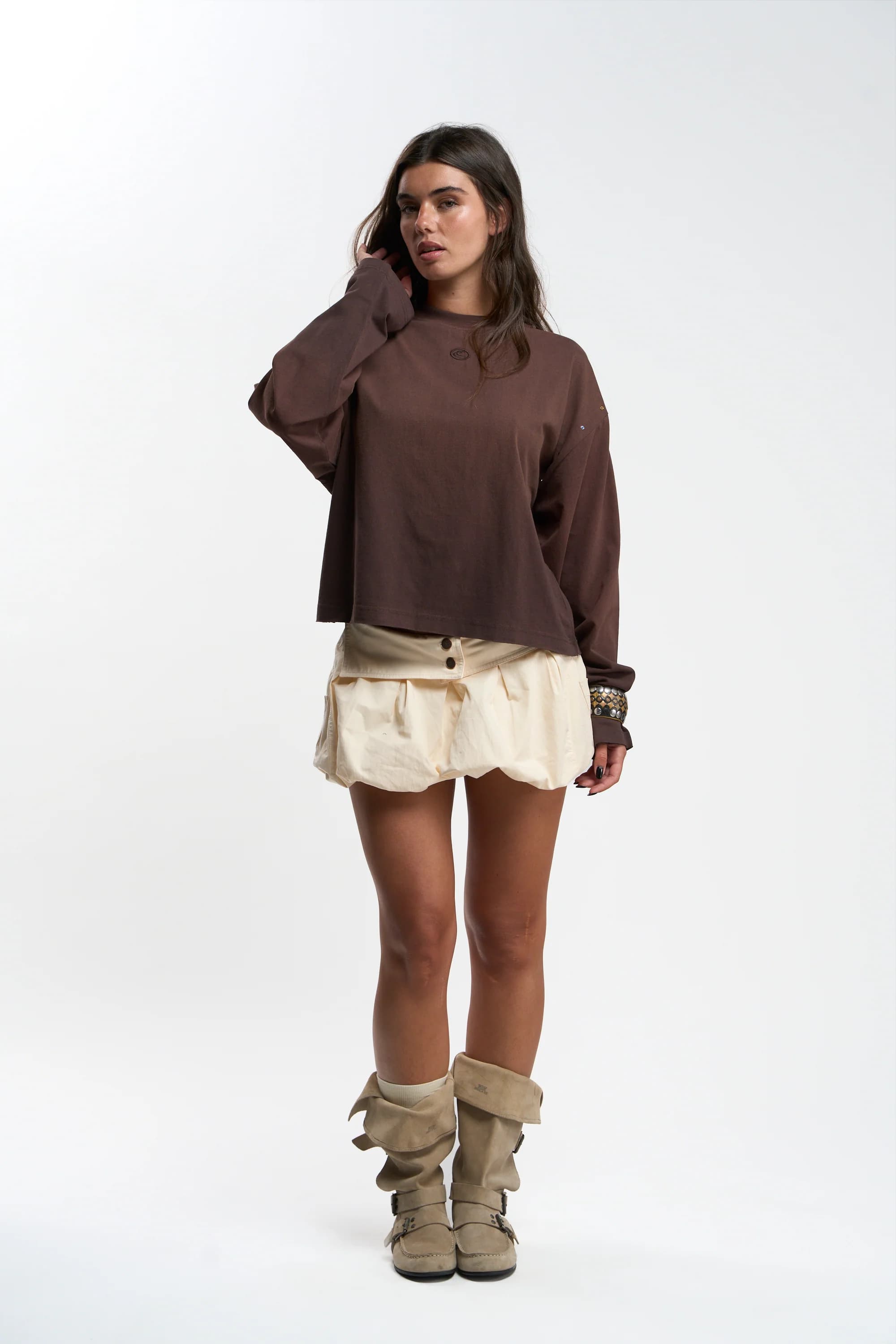 Strass Brown Longsleeve by Scuffers