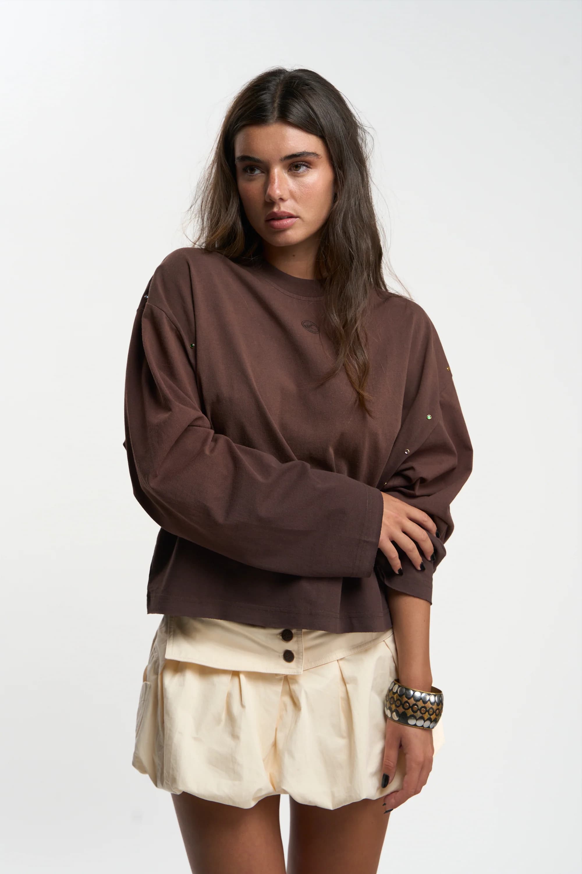 Strass Brown Longsleeve by Scuffers