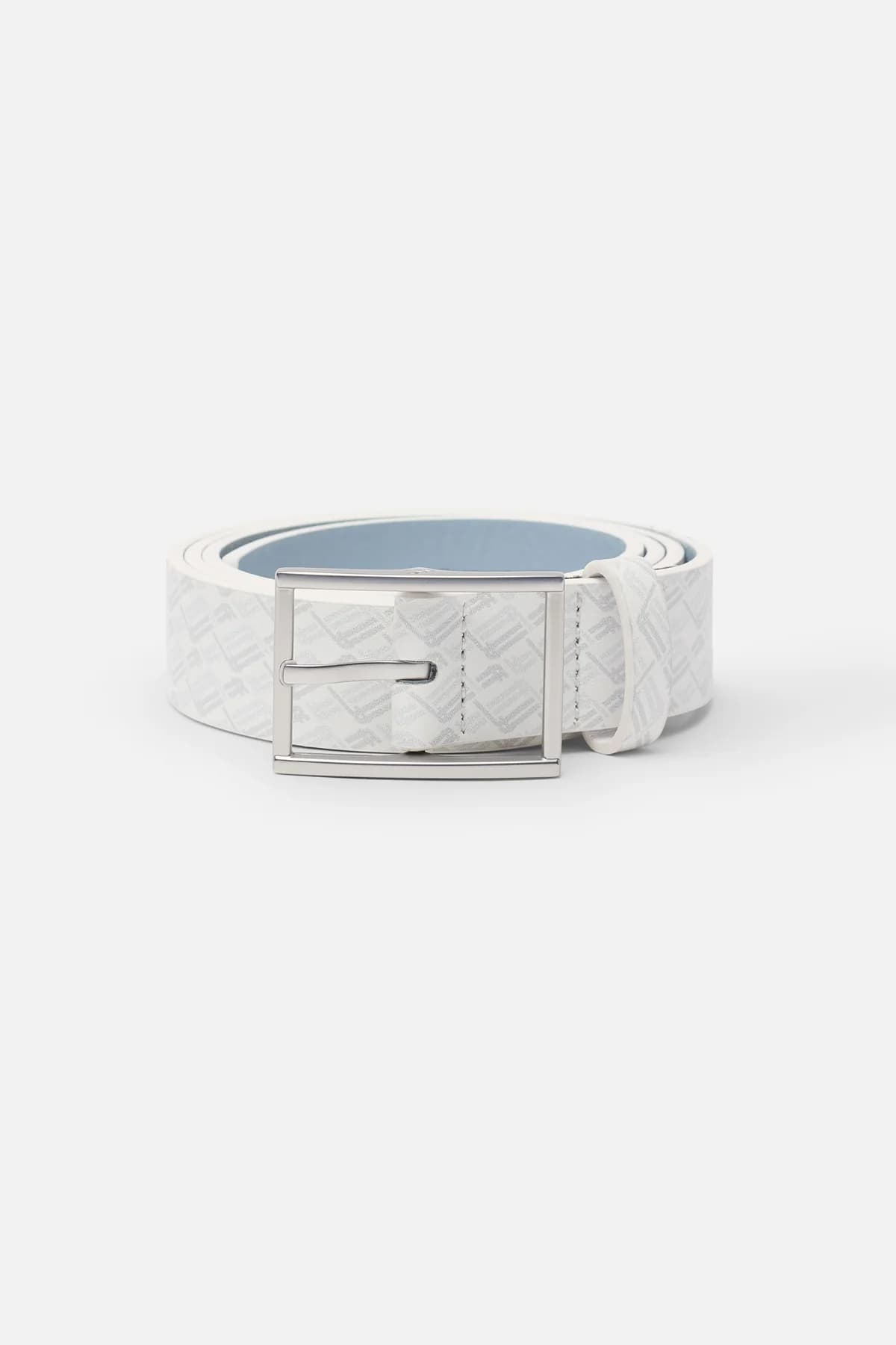 New Monogram White Belt by Scuffers