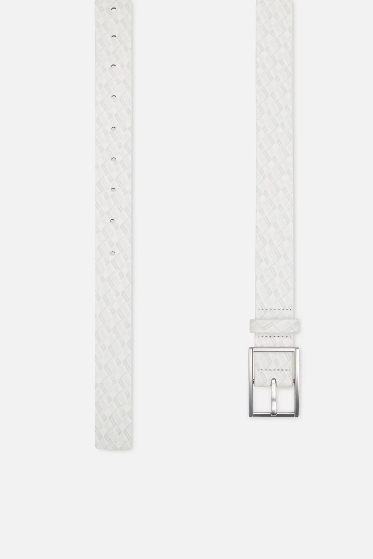 New Monogram White Belt 3