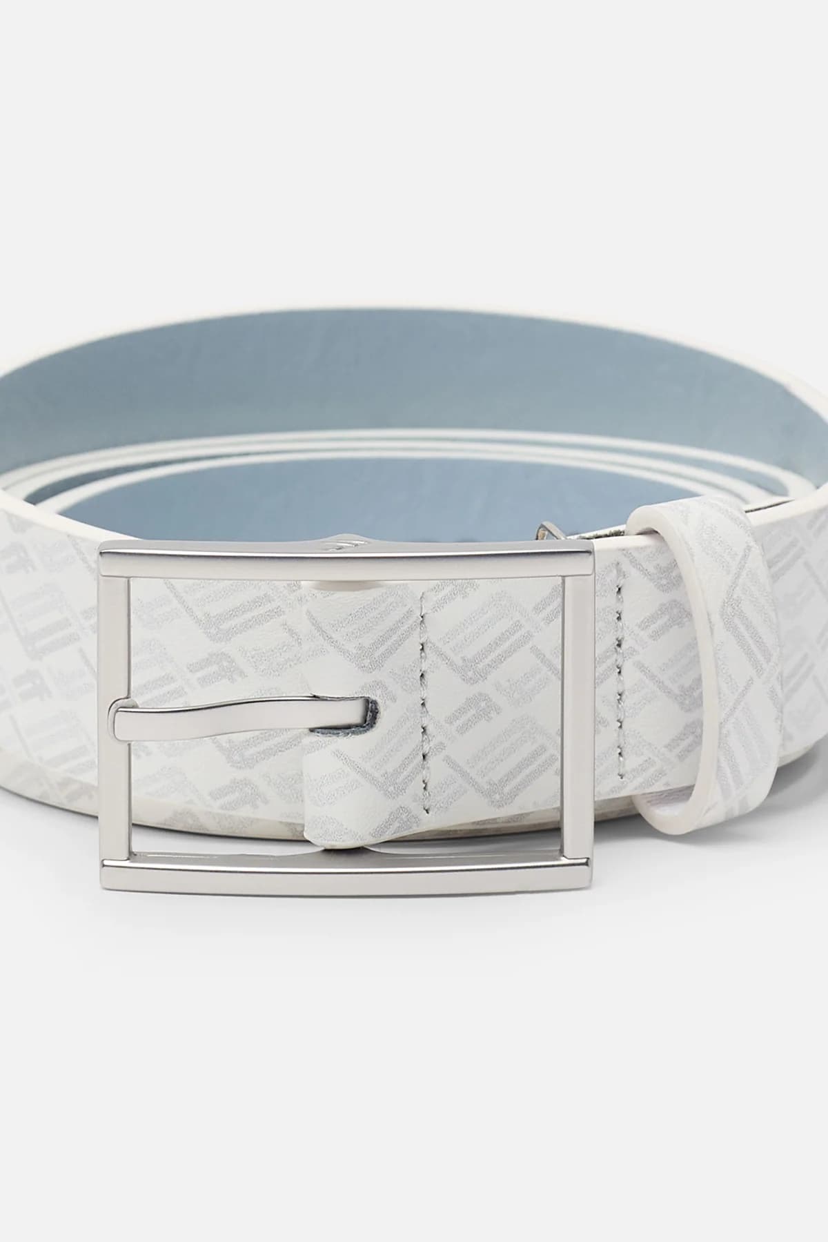 New Monogram White Belt 5