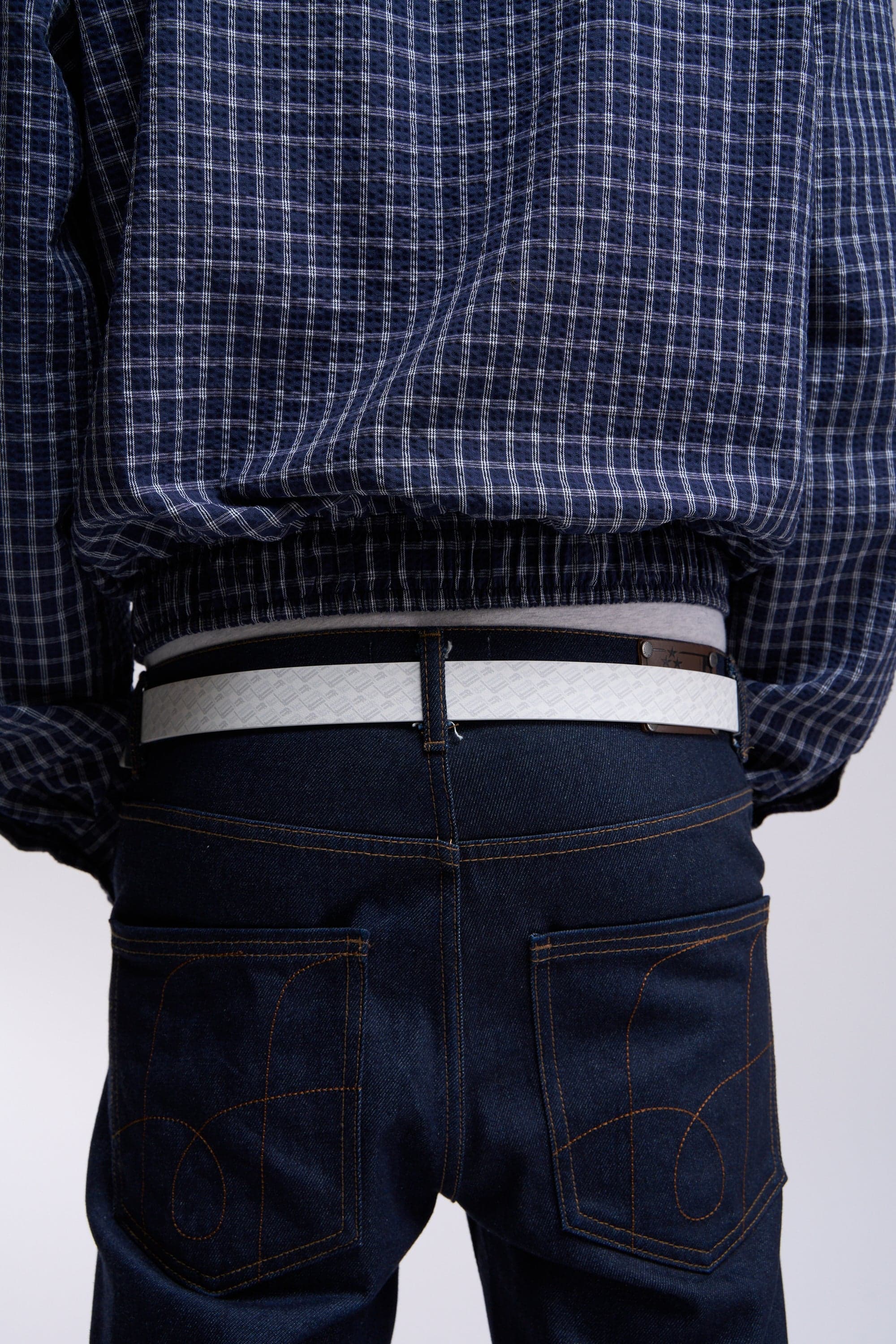 New Monogram White Belt 4