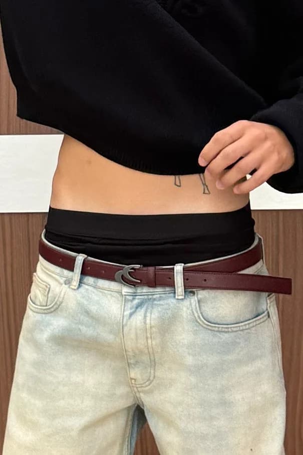 Iconic Pink and Brown Belt 2