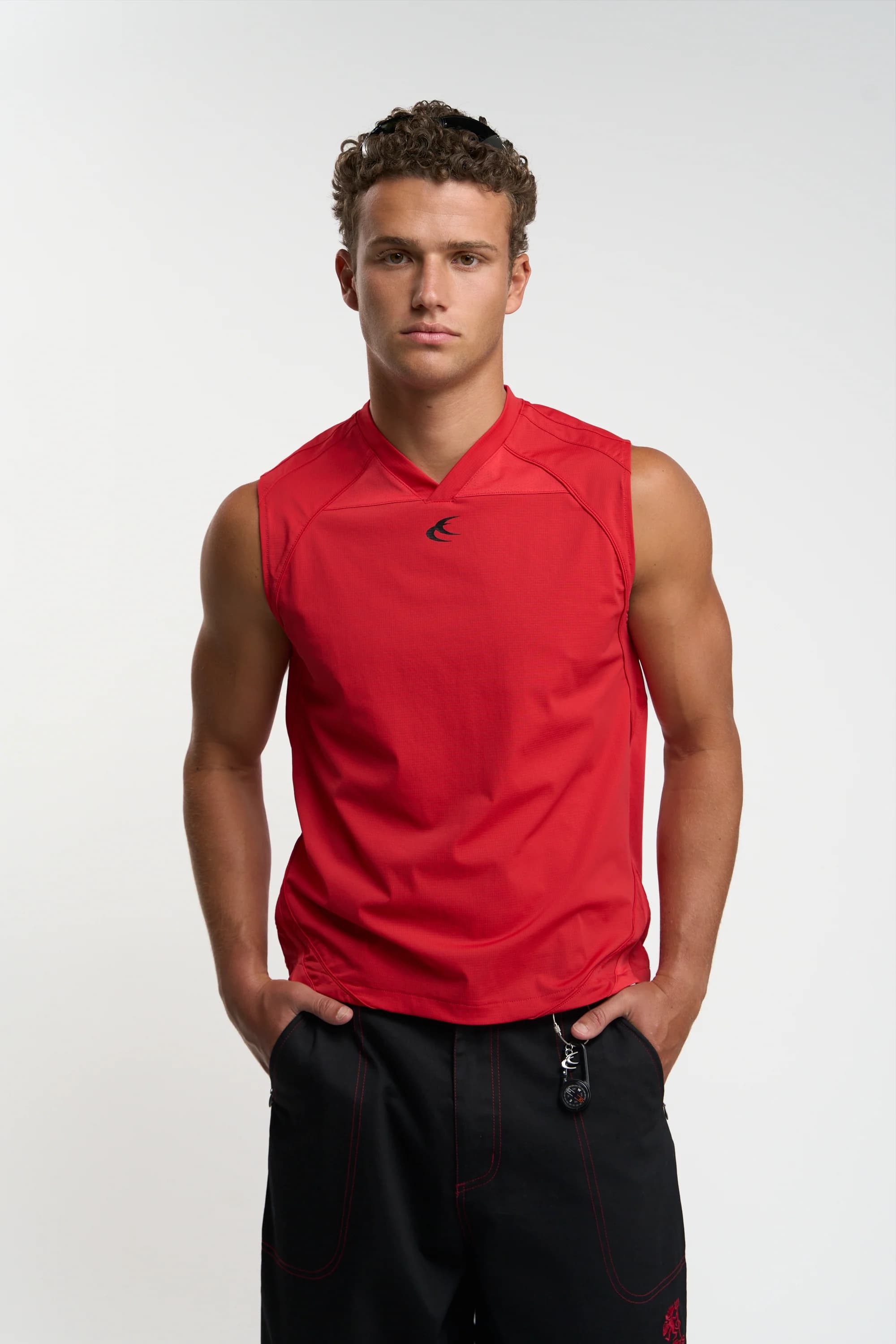 Sport Tech Red Tank Top by Scuffers