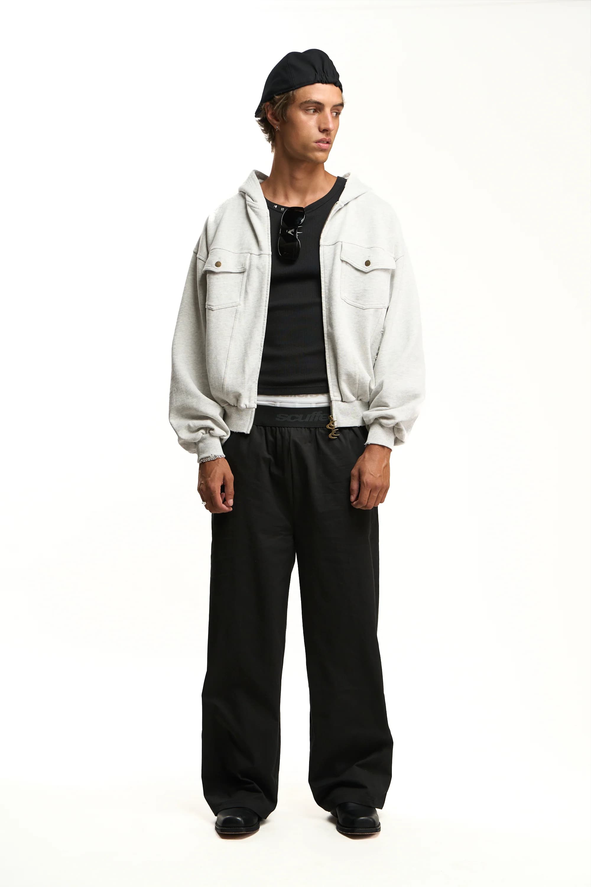 Mourice Light Grey Zipper 2