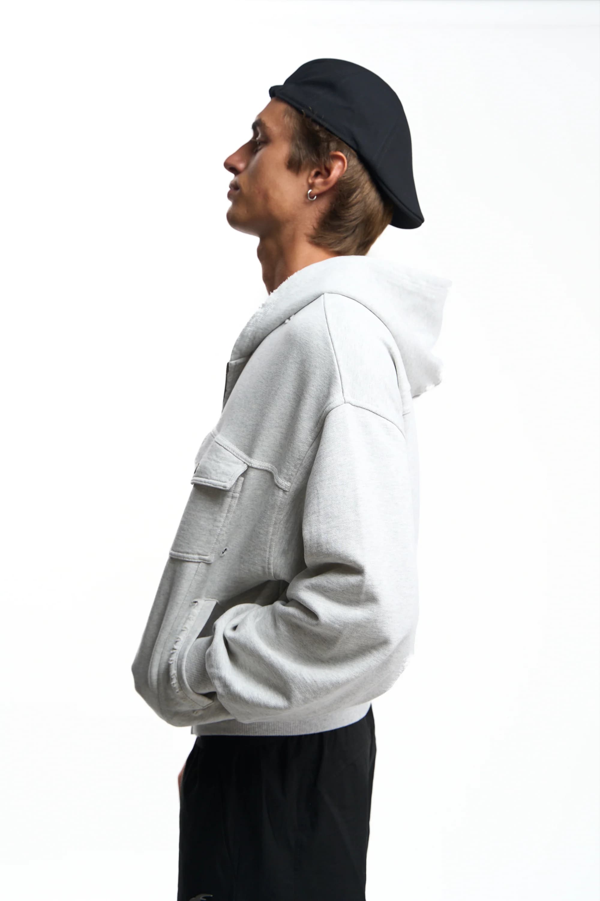 Mourice Light Grey Zipper 4