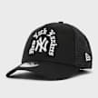 MLB Script New York Yankees 9FORTY A-Frame Trucker Cap 2