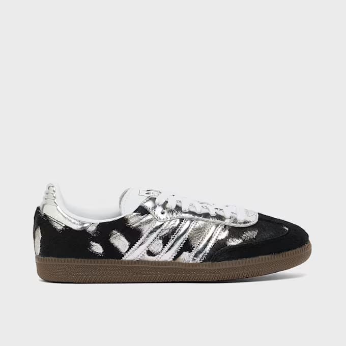 Wmns Samba Black Ponyhair Silver Metallic 10