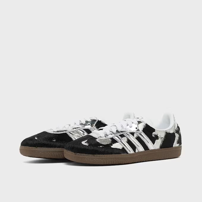 Wmns Samba Black Ponyhair Silver Metallic 9