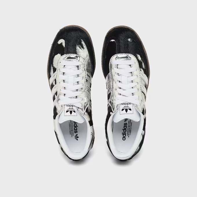 Wmns Samba Black Ponyhair Silver Metallic 12