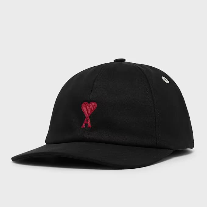 Red Ami De Coeur Embroidery Cap 6