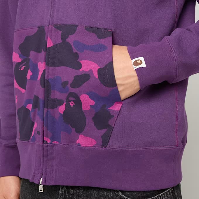 Color Camo Shark Full Zip Double Hoodie 10