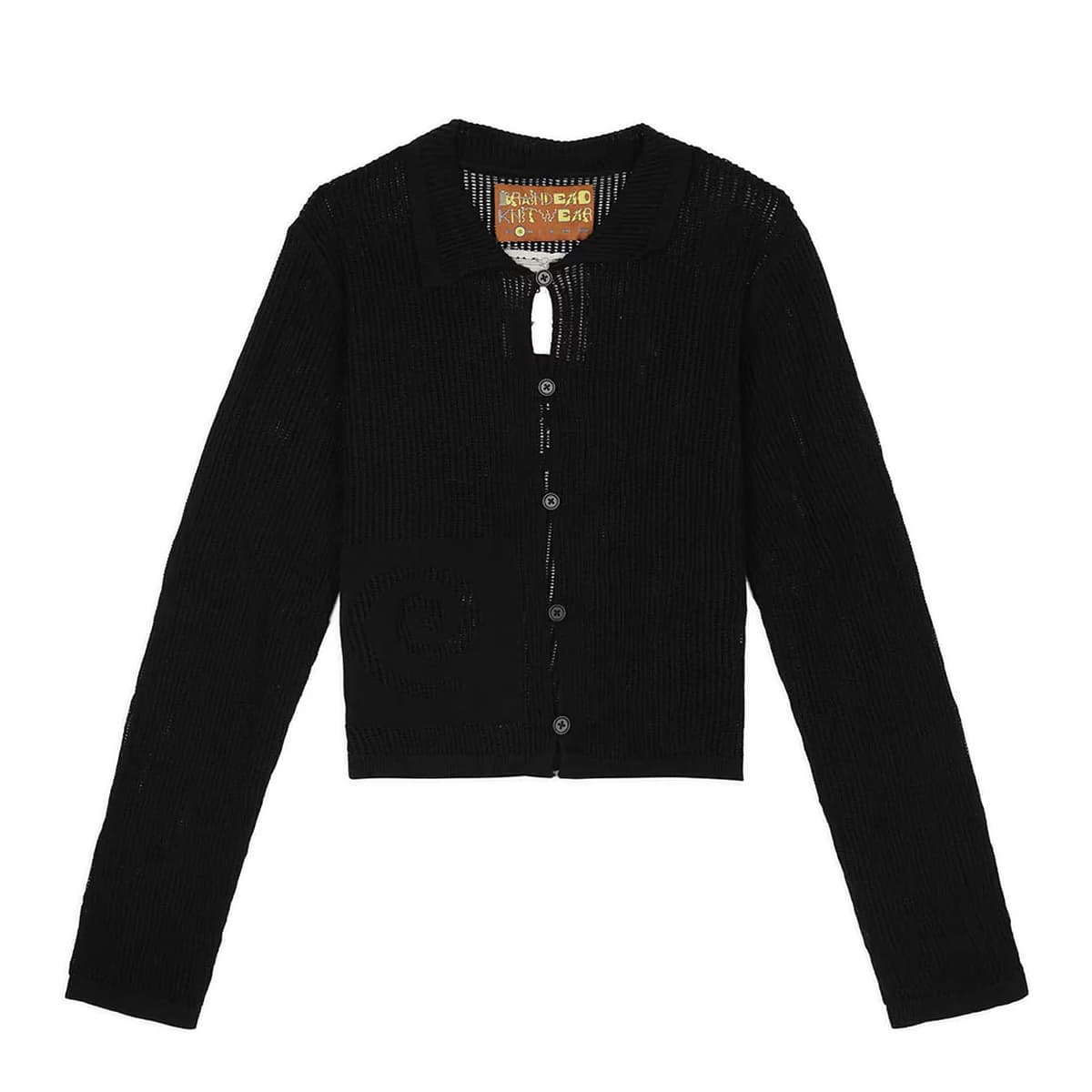 Mesh Knit Spiral Cardigan by Brain Dead