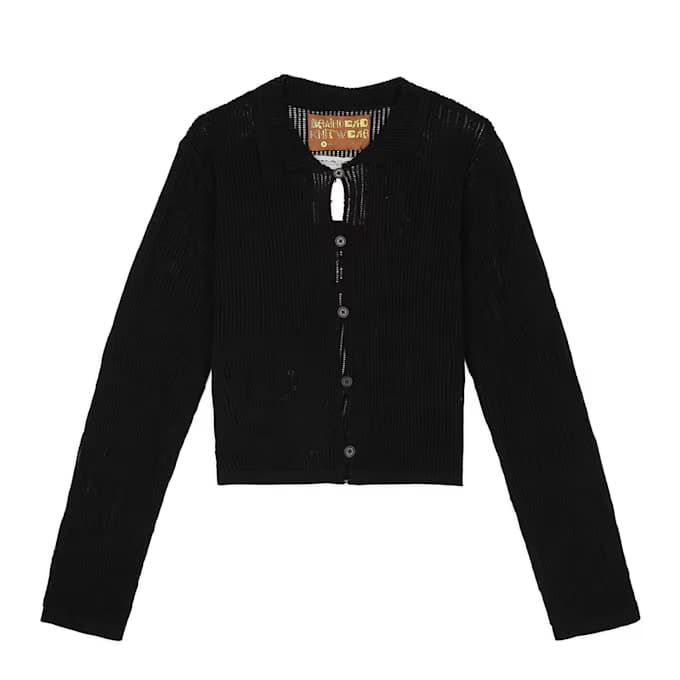 Mesh Knit Spiral Cardigan 9