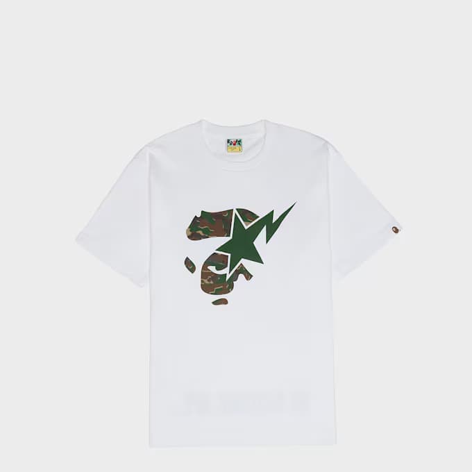 Glitch Woodland Camo Ape Face Sta Tee M 6