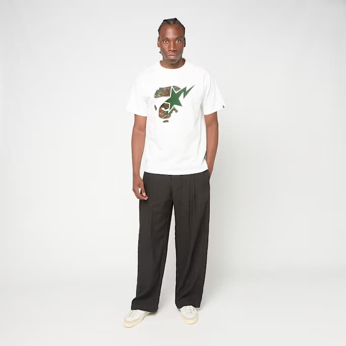 Glitch Woodland Camo Ape Face Sta Tee M 7