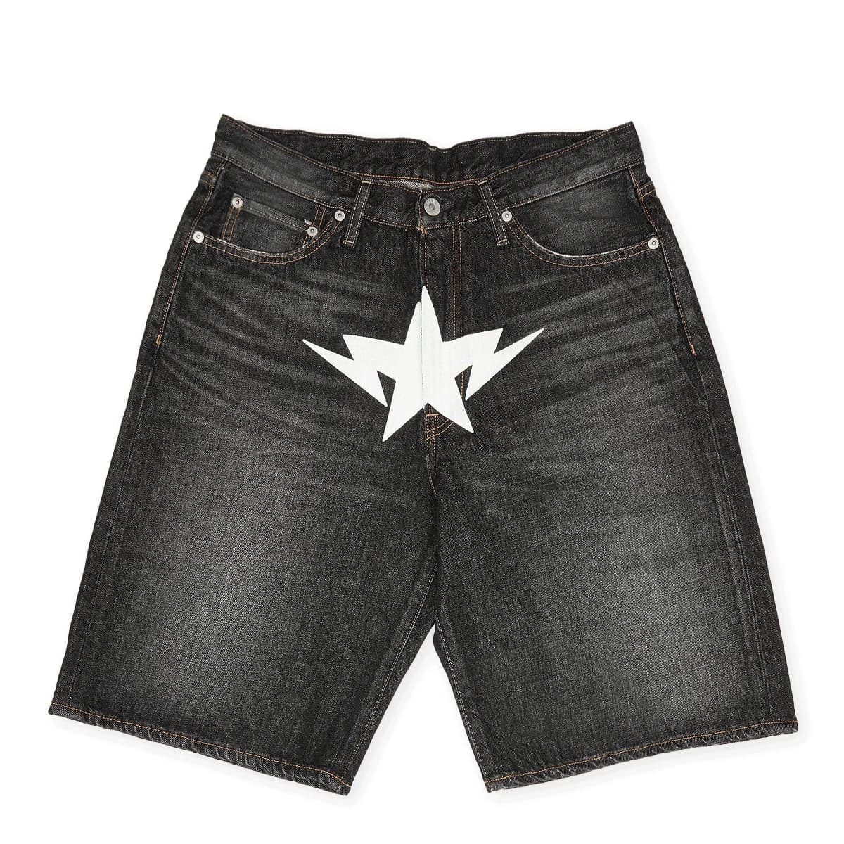Twin Sta Relaxed Fit Denim Shorts by A Bathing Ape