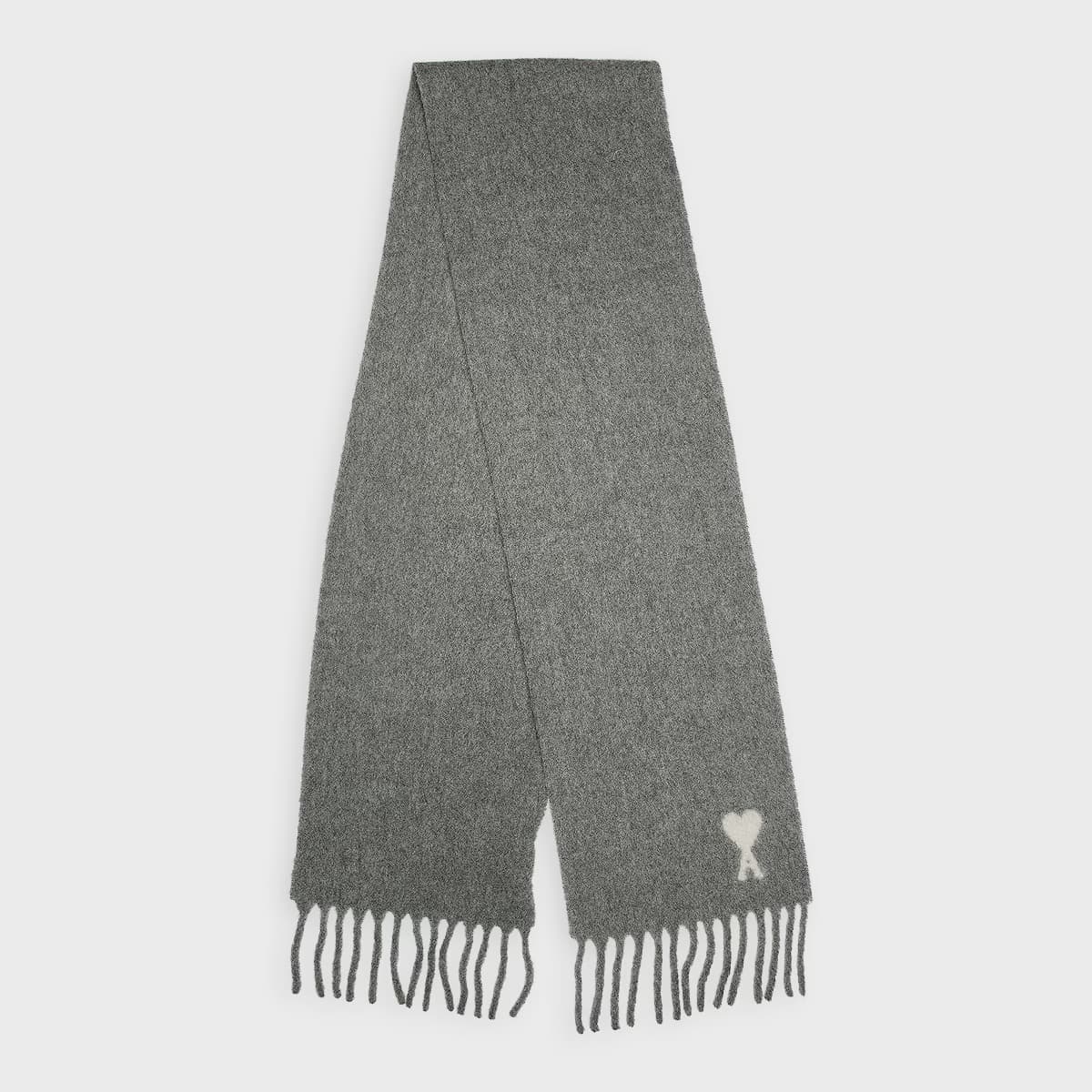Scarf gris by AMI Paris