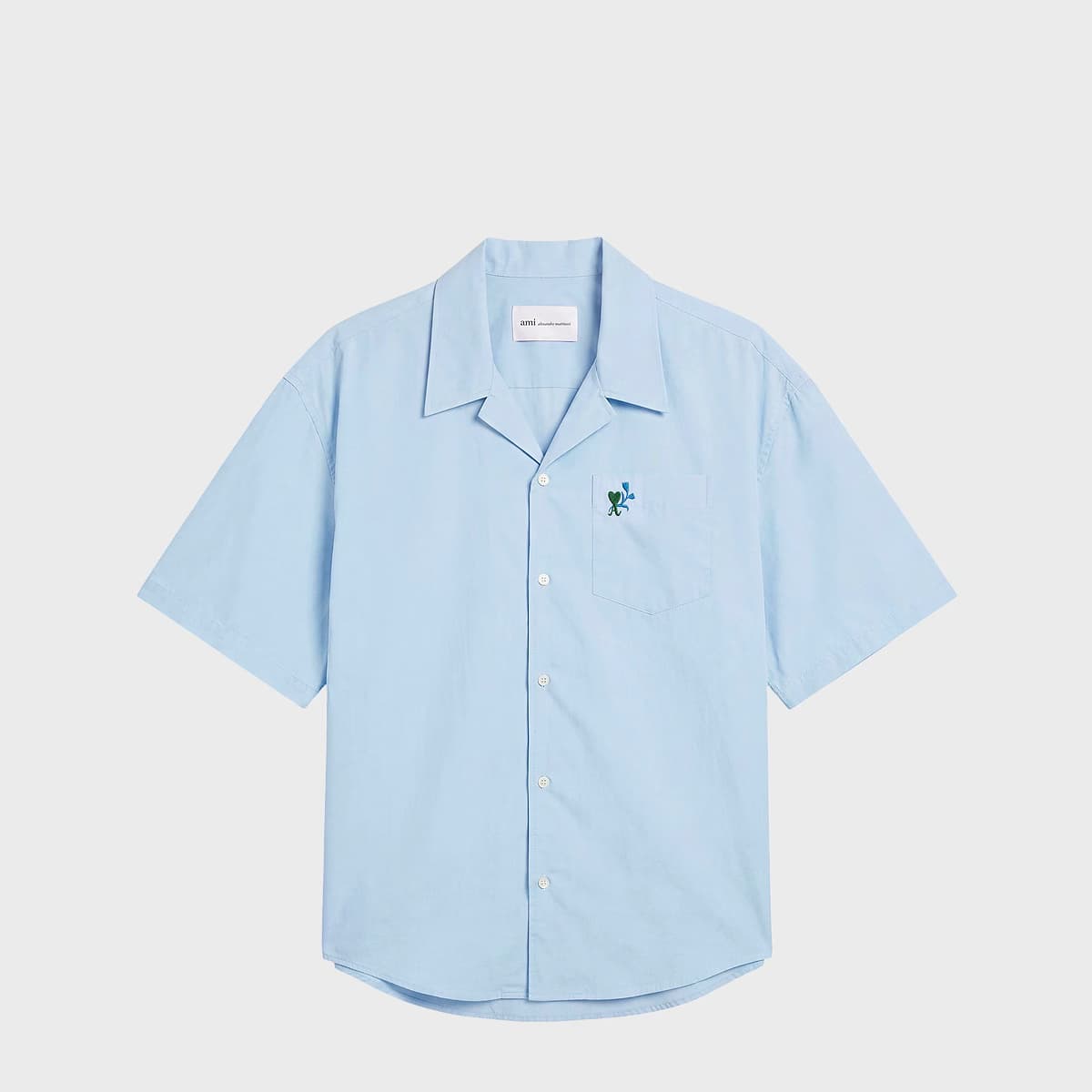 Short Sleeve Boxy Shirt Shark Collar by AMI Paris