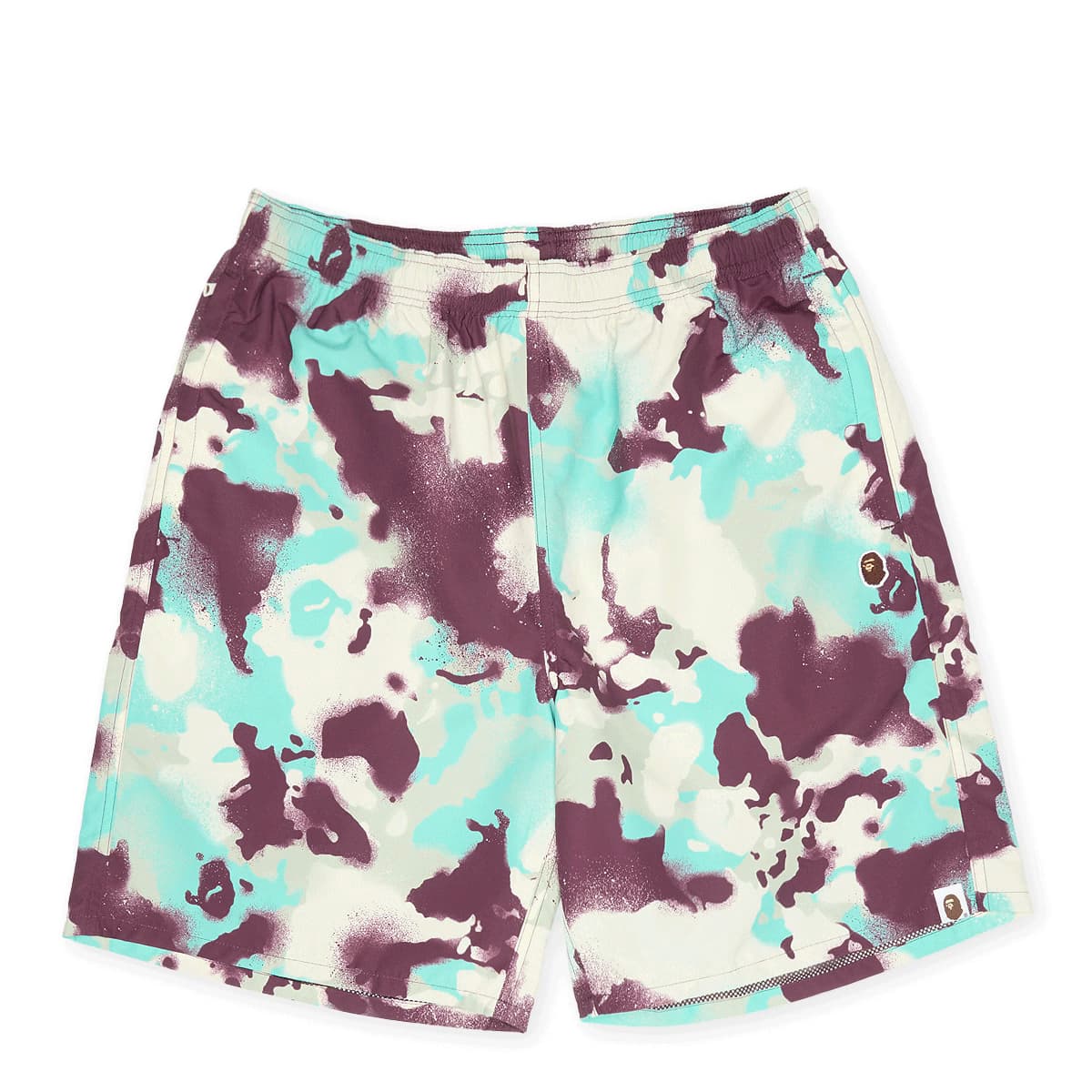 Map Camo Regular Fit Beach Shorts by A Bathing Ape