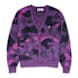 Color Camo Mohair Knit Cardigan M 12