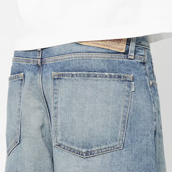 Twin Sta Relaxed Fit Denim Shorts by A Bathing Ape