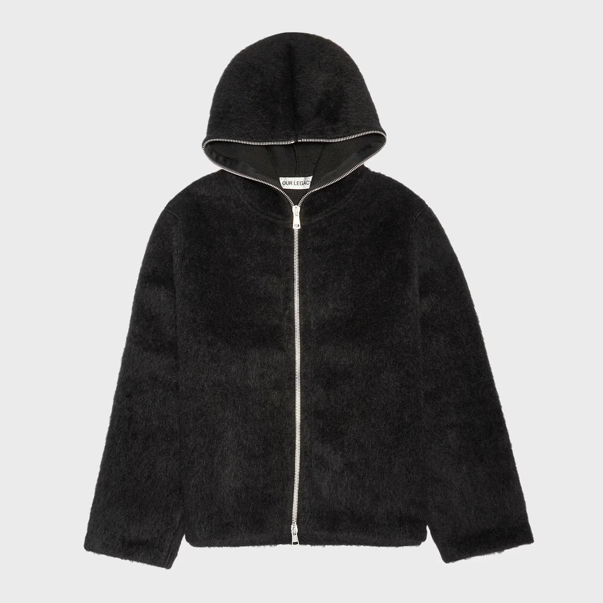 Full Zip Hood Hairy Wool by OUR LEGACY