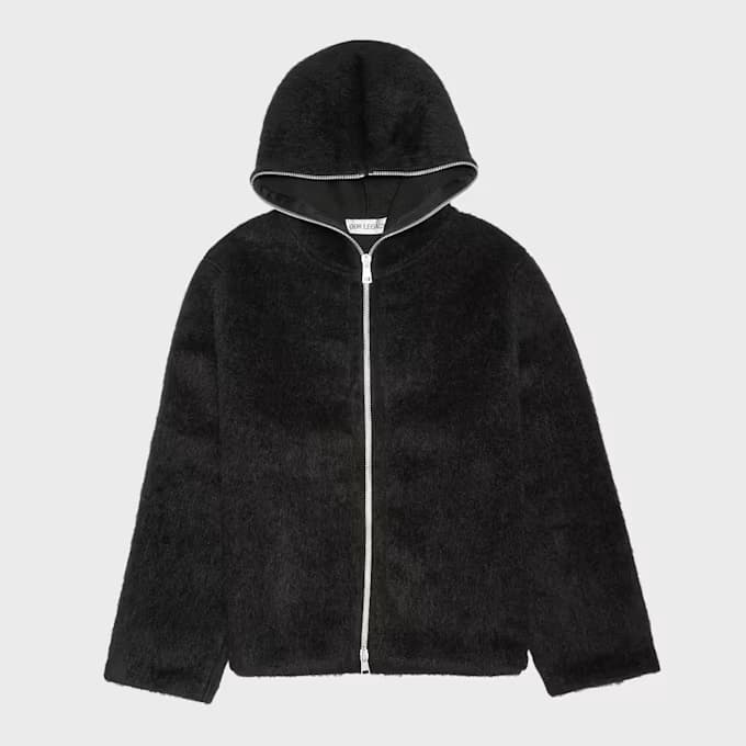 Full Zip Hood Hairy Wool 7